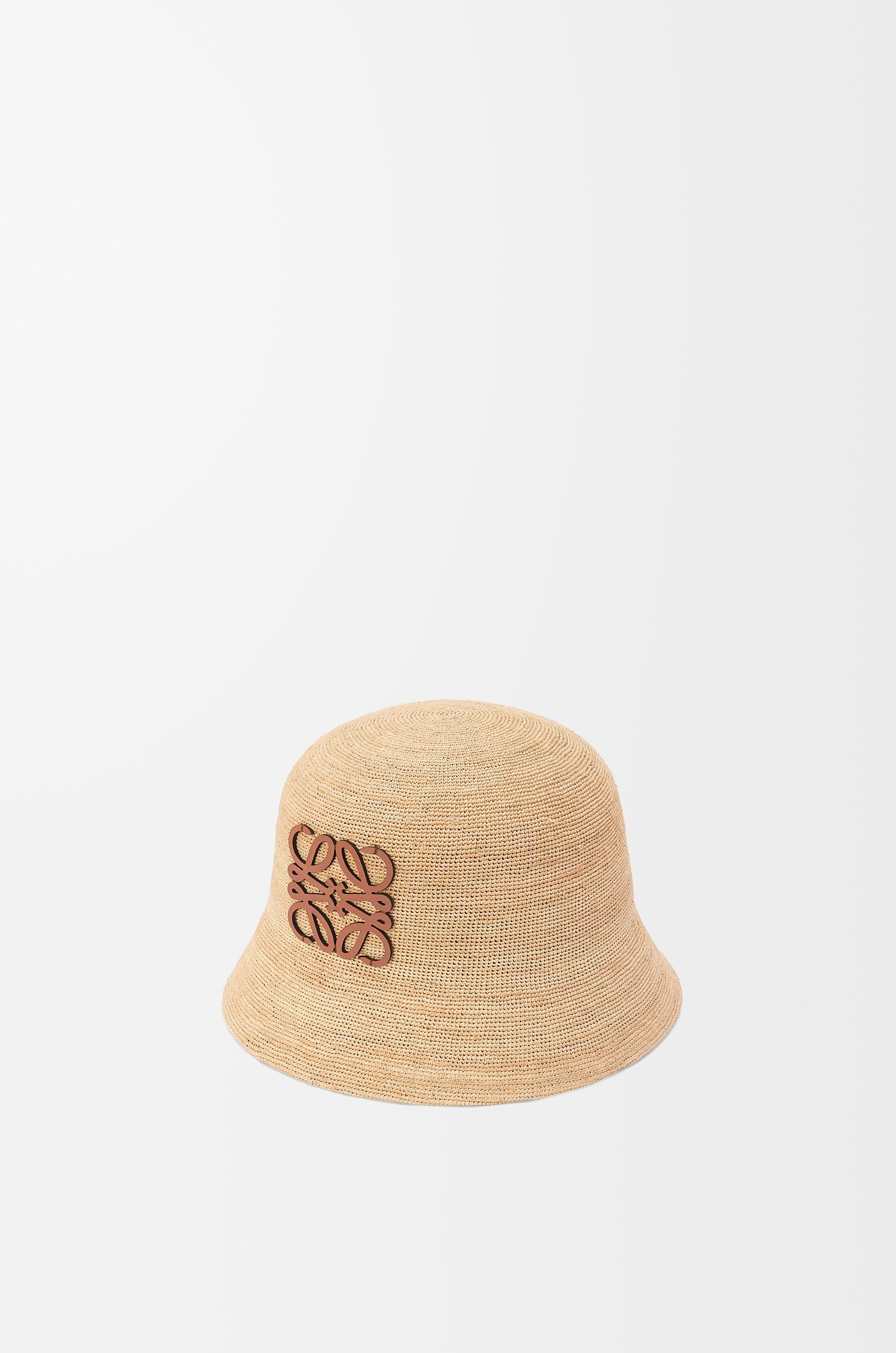 Bucket hat in raffia and calfskin - 2