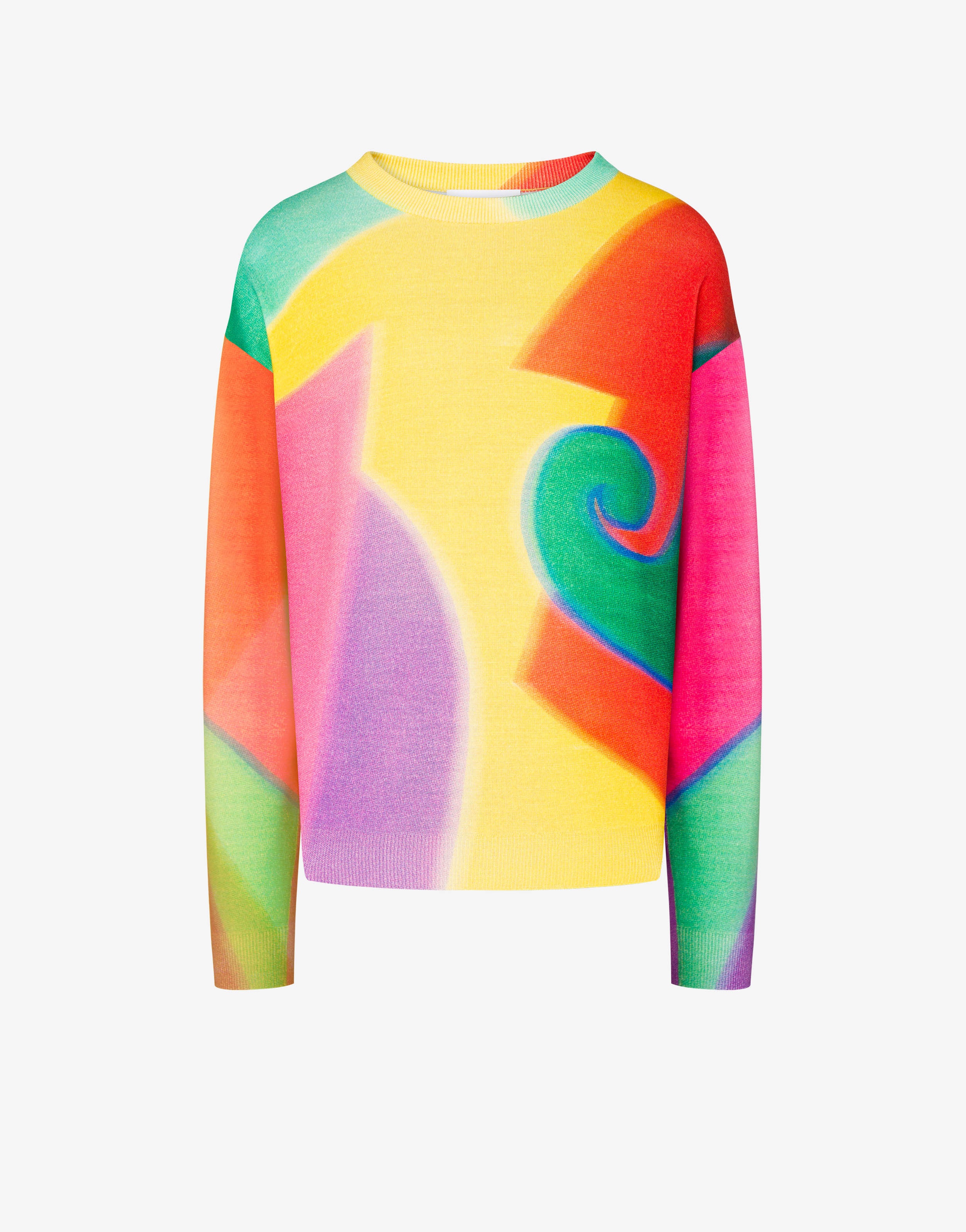 PROJECTION PRINT WOOL JUMPER - 1