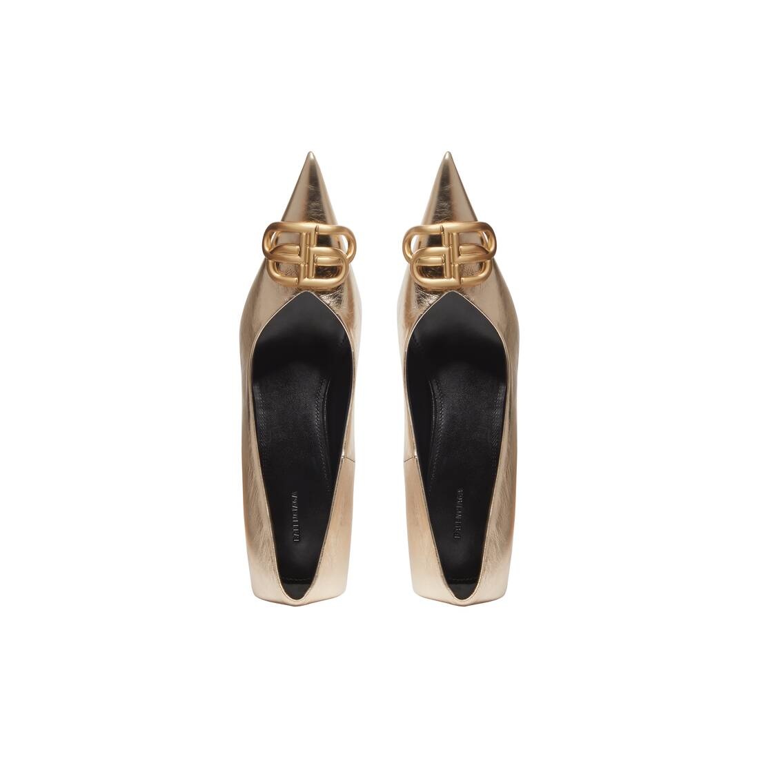Women's Square Knife Bb 80mm Pump  in Gold - 6