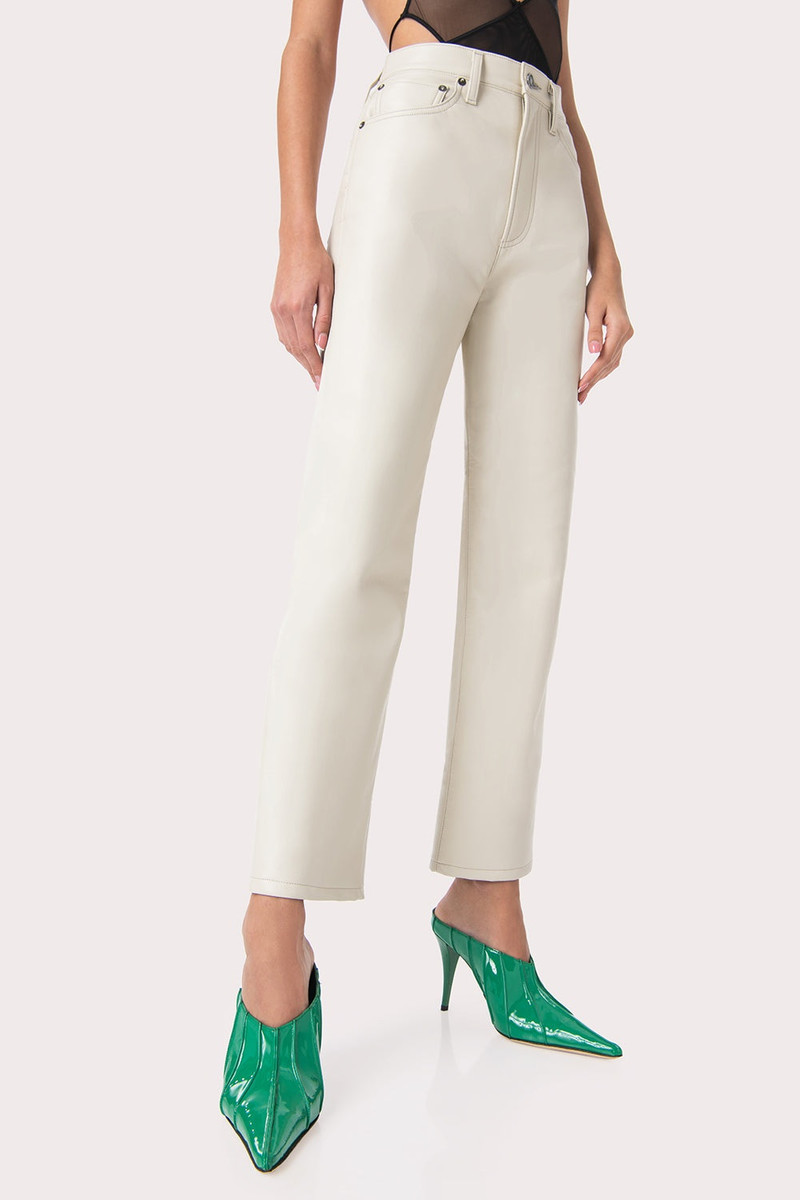 BY FAR Trish Clover Green Patent Leather outlook