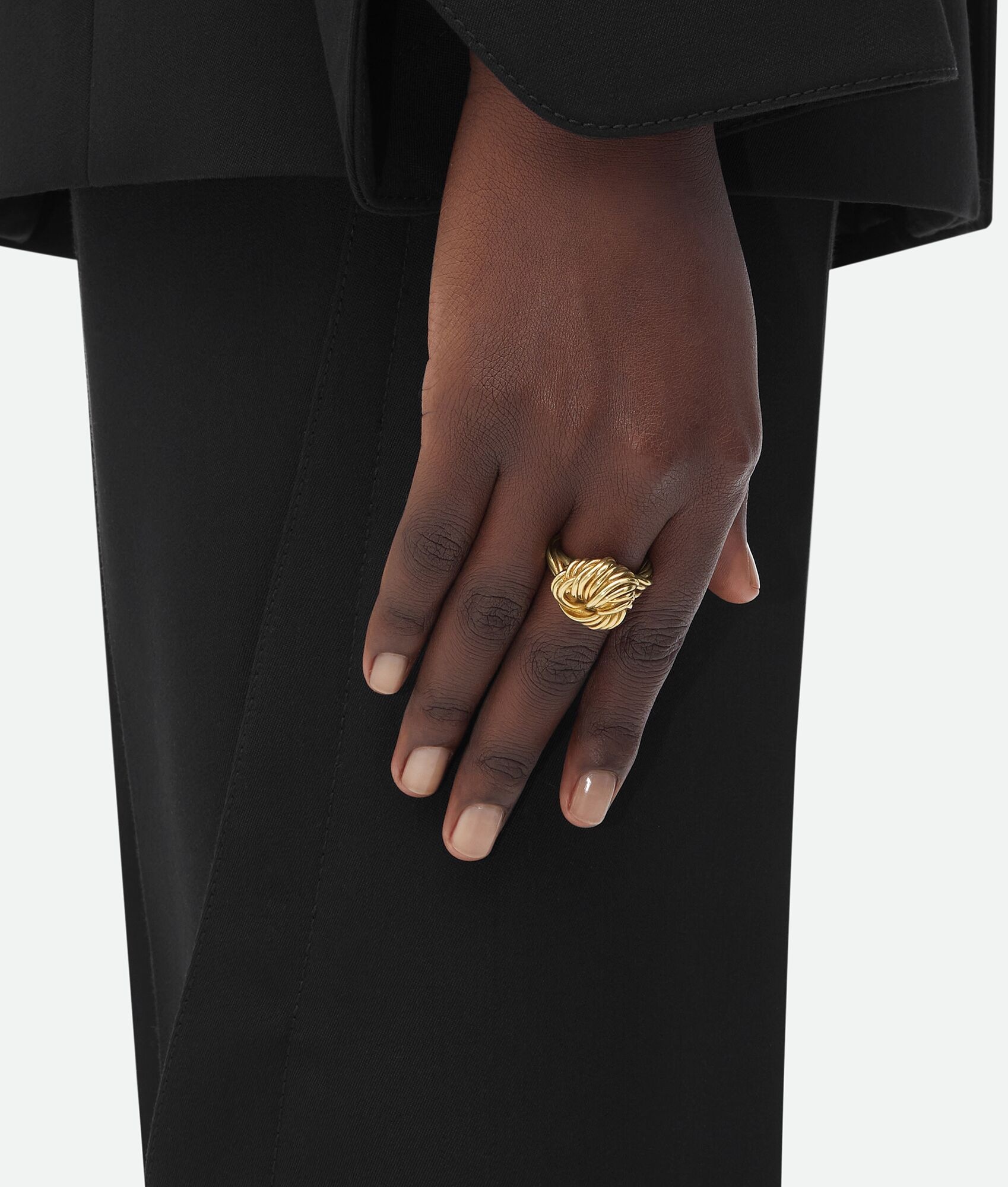 BOTTEGA VENETA ノットリンク 666347VAHU0 8120 Bottega Veneta Twisted Knot Ring | lncc | REVERSIBLE