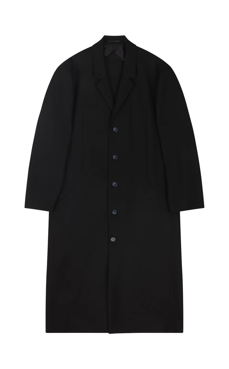 STRUCTURED COAT BLACK WOOL 1