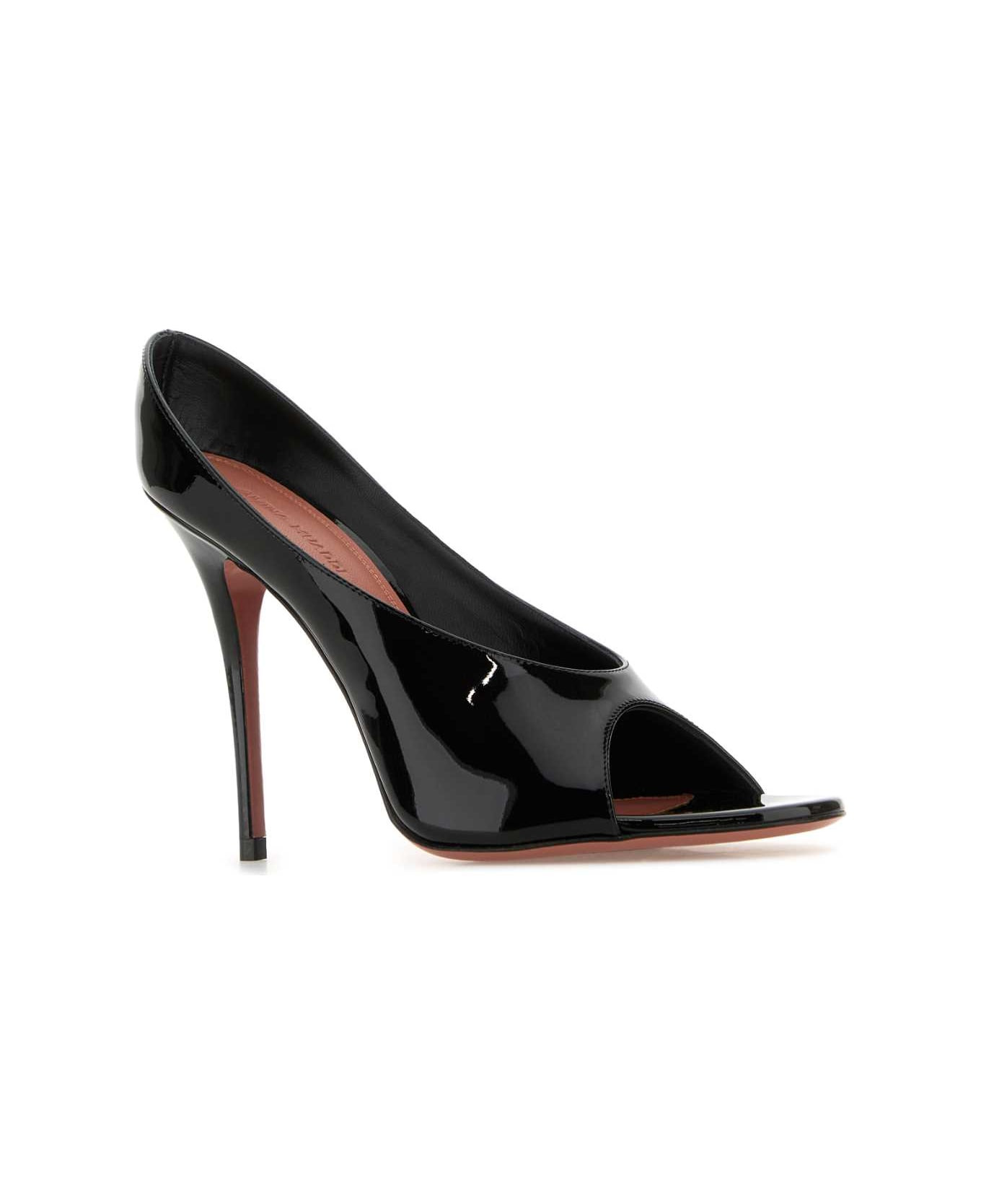 Black Leather Anok 105 Mules - 2
