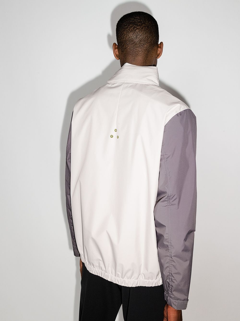 logo-plaque panelled jacket - 3