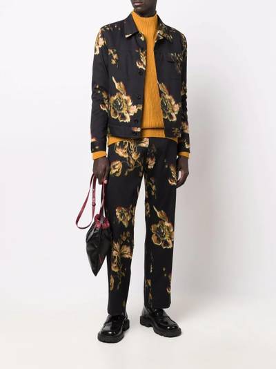 Paul Smith floral-print straight trousers outlook