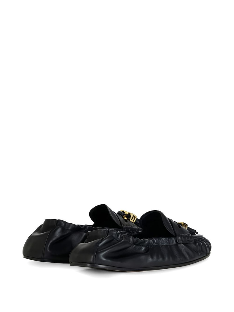tassel logo nappa leather ballet flats 3