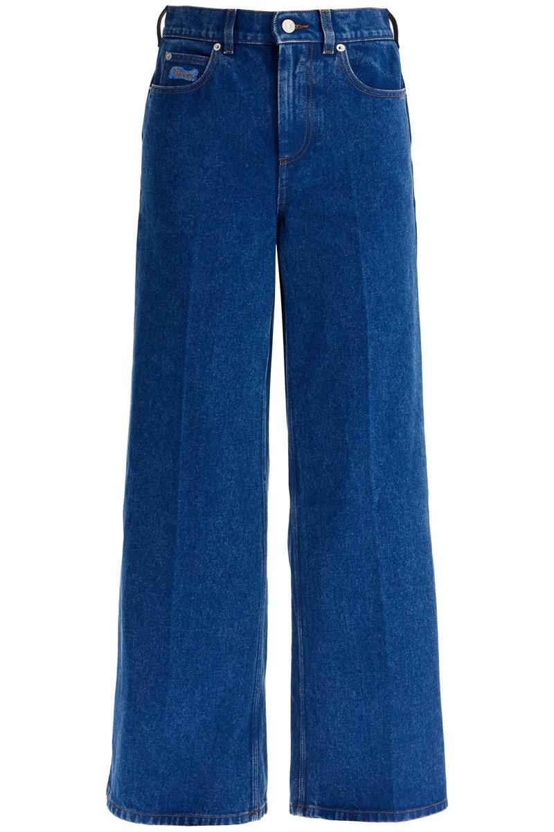 Marni Wide Flared Leg Jeans With A - 1