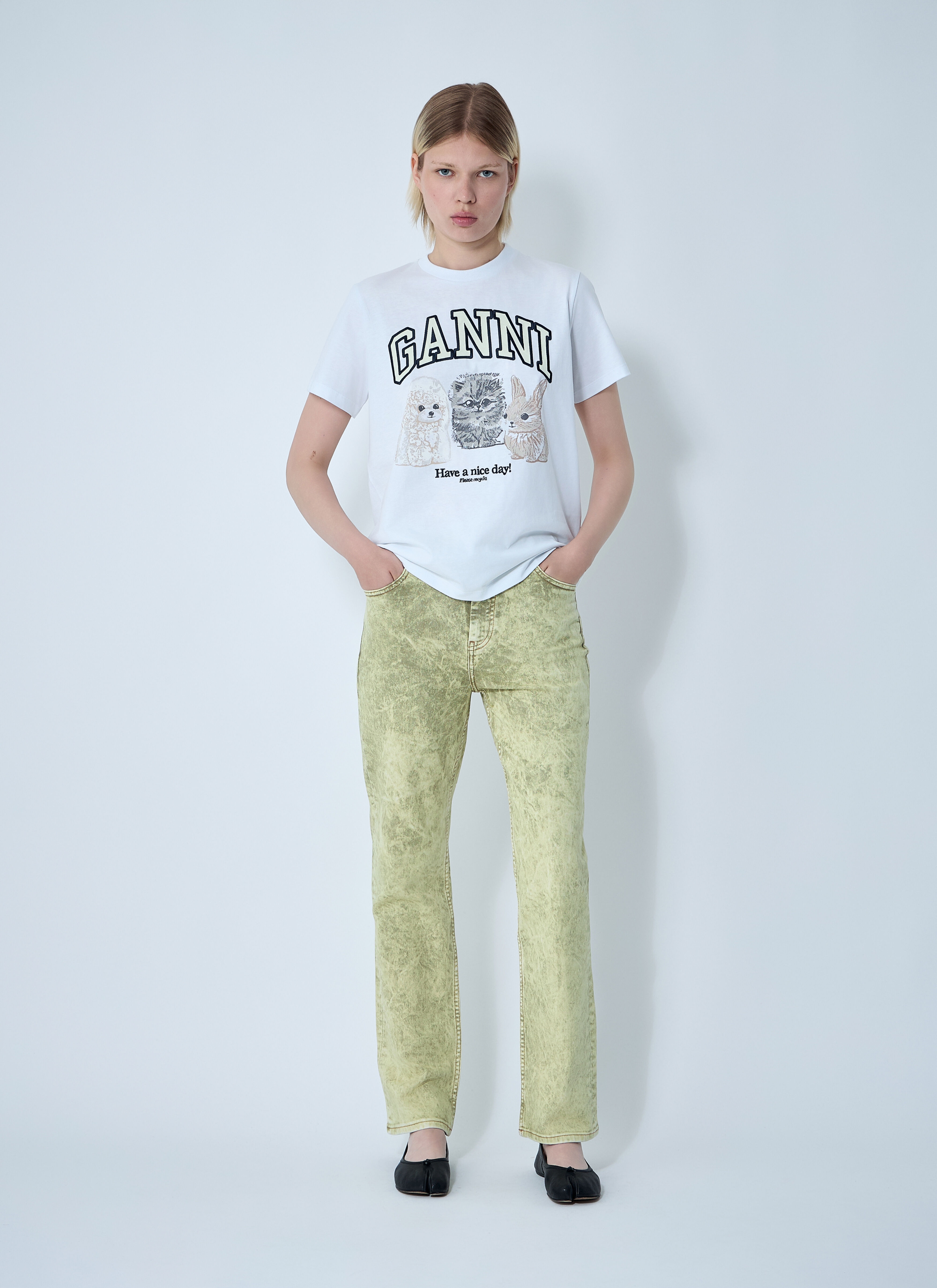 Foil Overdyed Jeans - 2