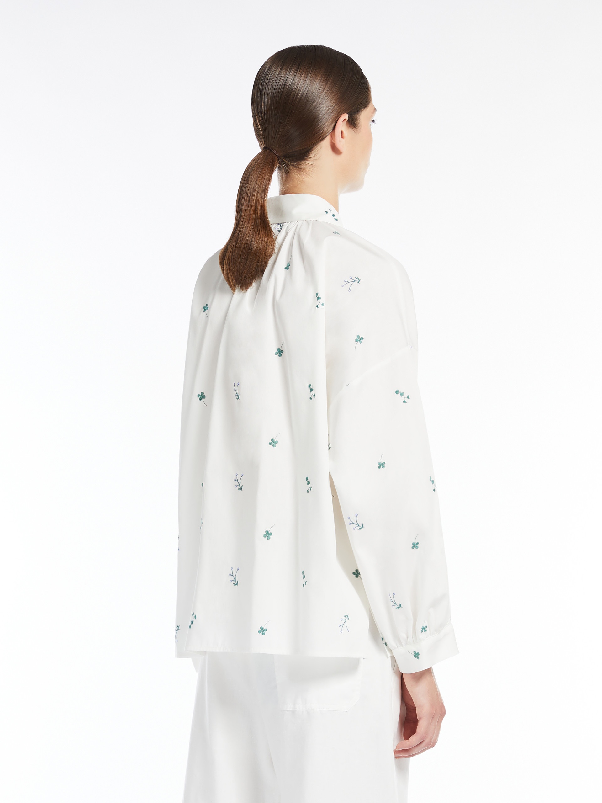 GILLY Embroidered poplin shirt - 4