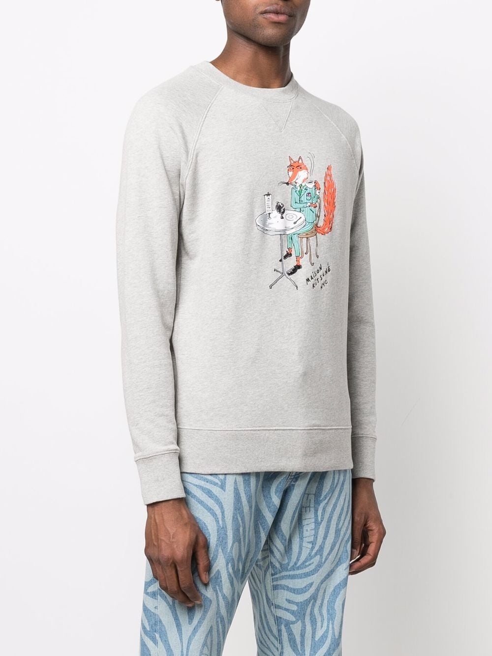 cotton graphic-print sweatshirt - 3