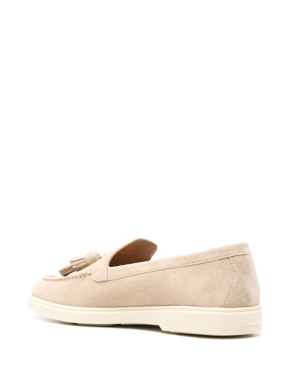 tassel-detailed suede loafers - 3