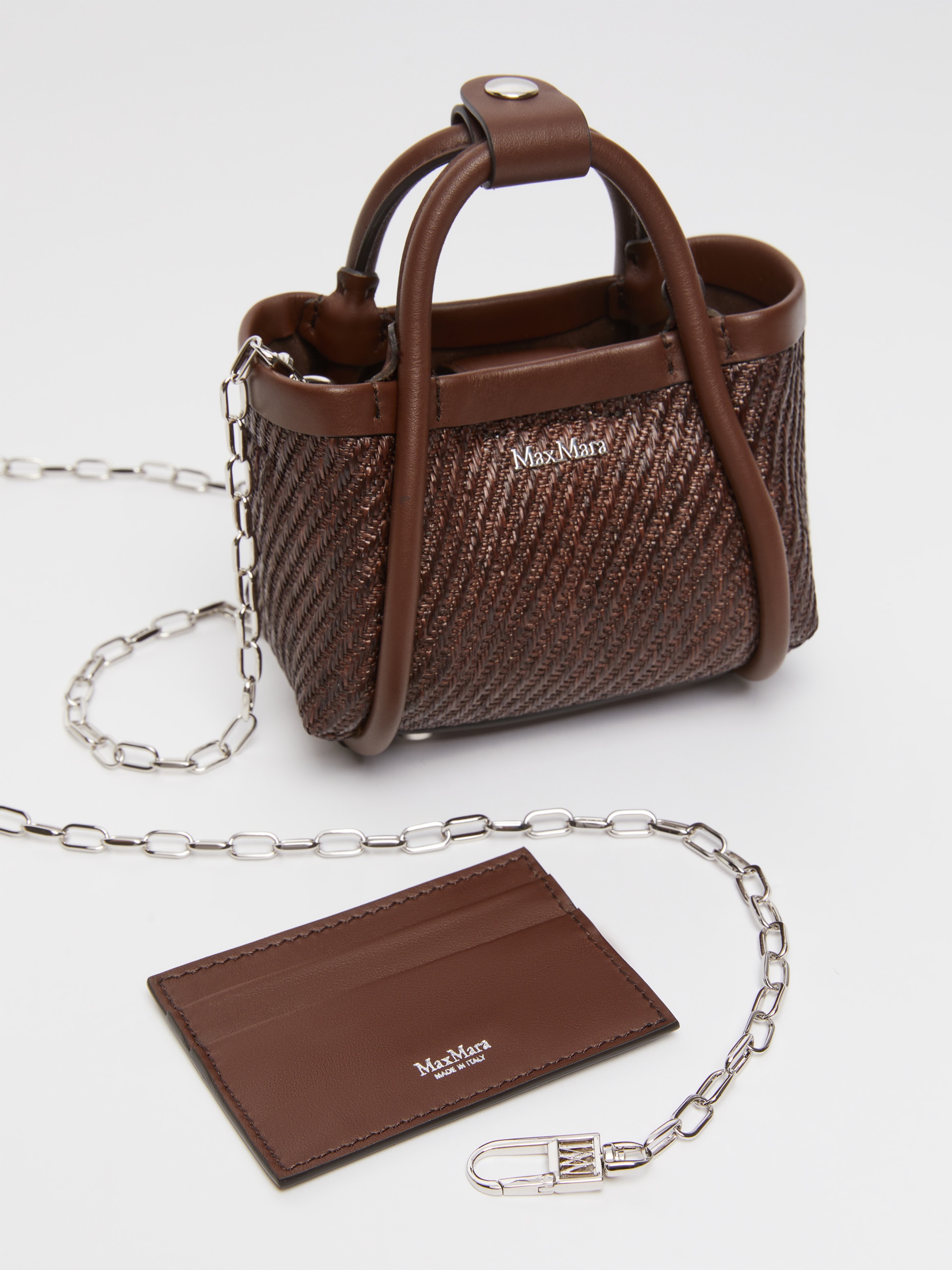 SUMMERMINI Raffia-effect fabric mini Marine bag - 4