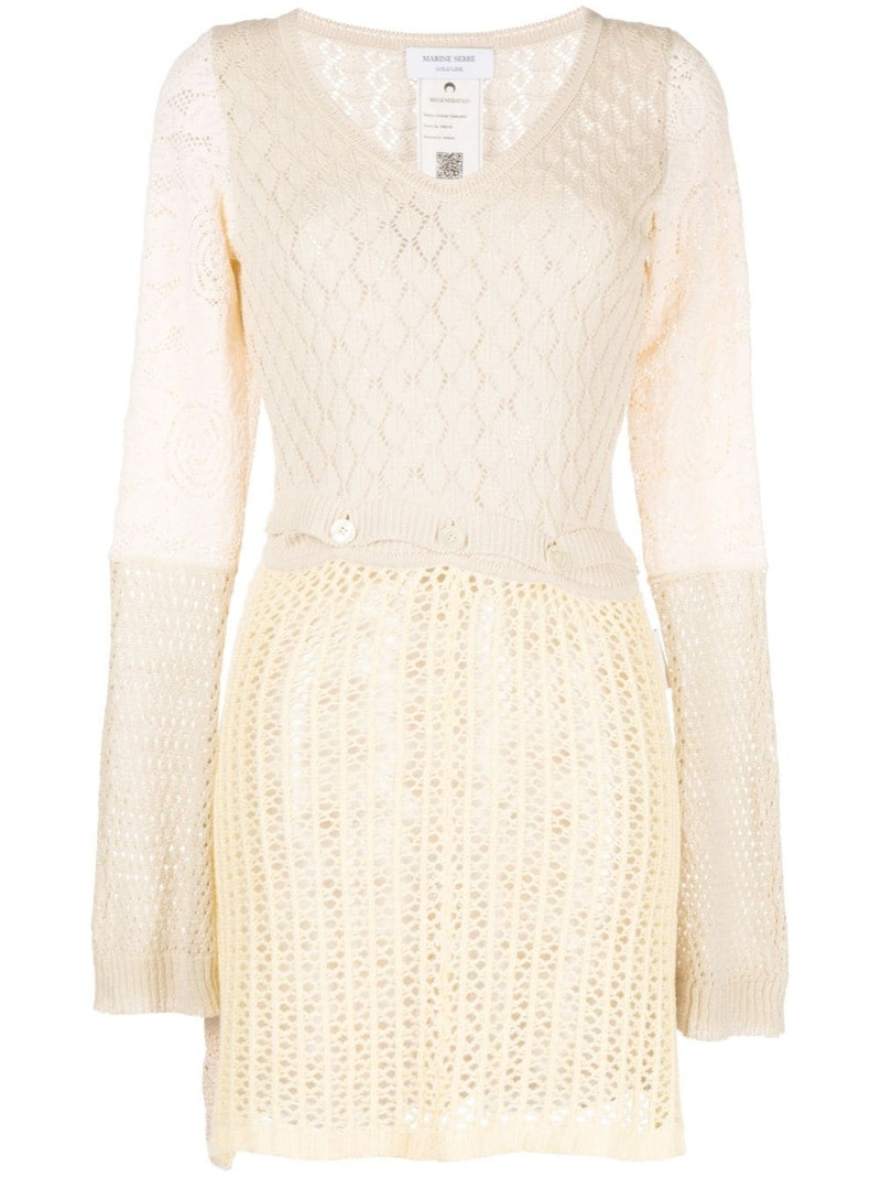 patchwork crochet minidress 1