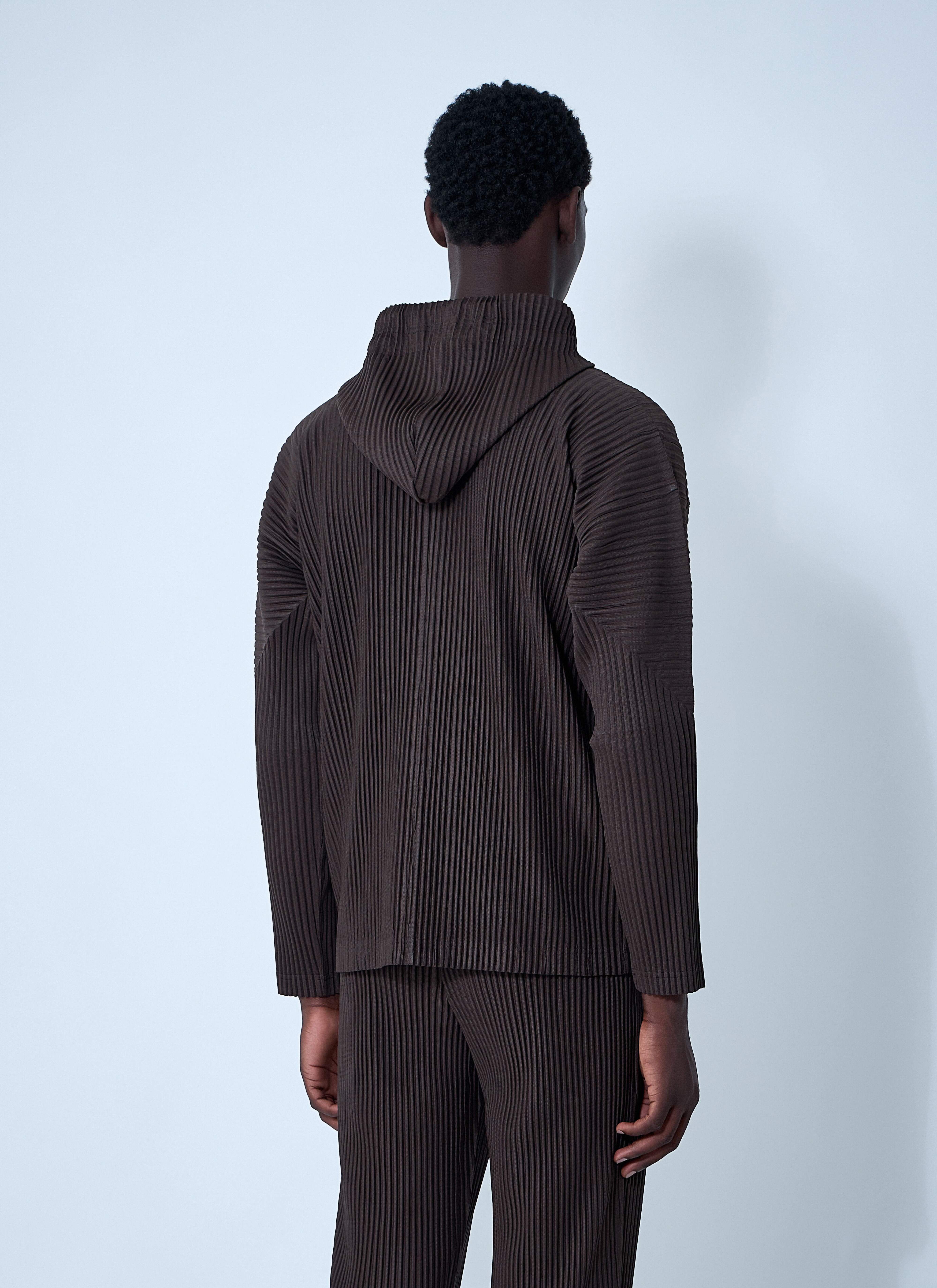Pleated Hooded Jacket - 4