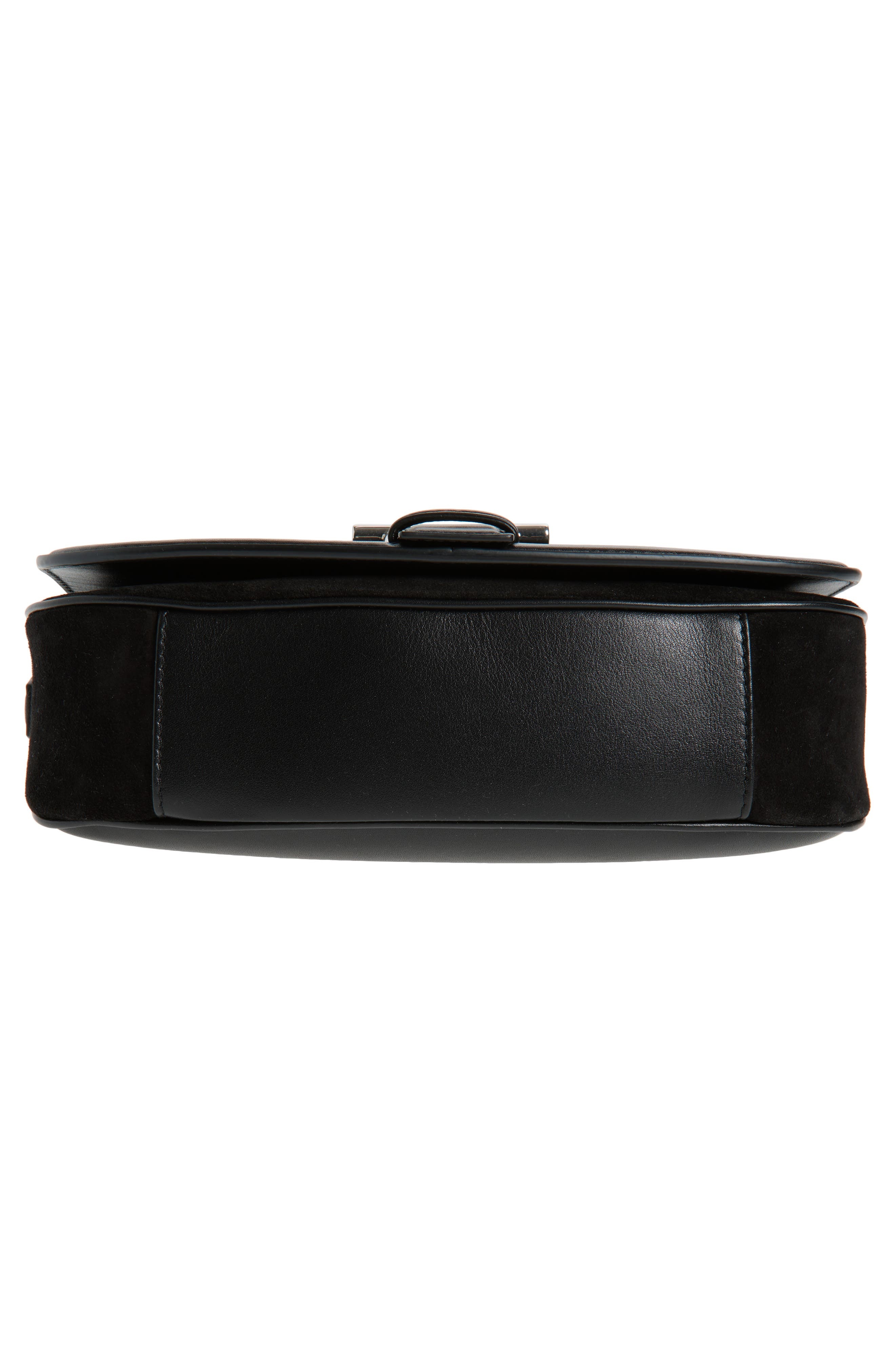 McQueen Mini T-Bar Shoulder Bag in Black/Silver at Nordstrom - 7