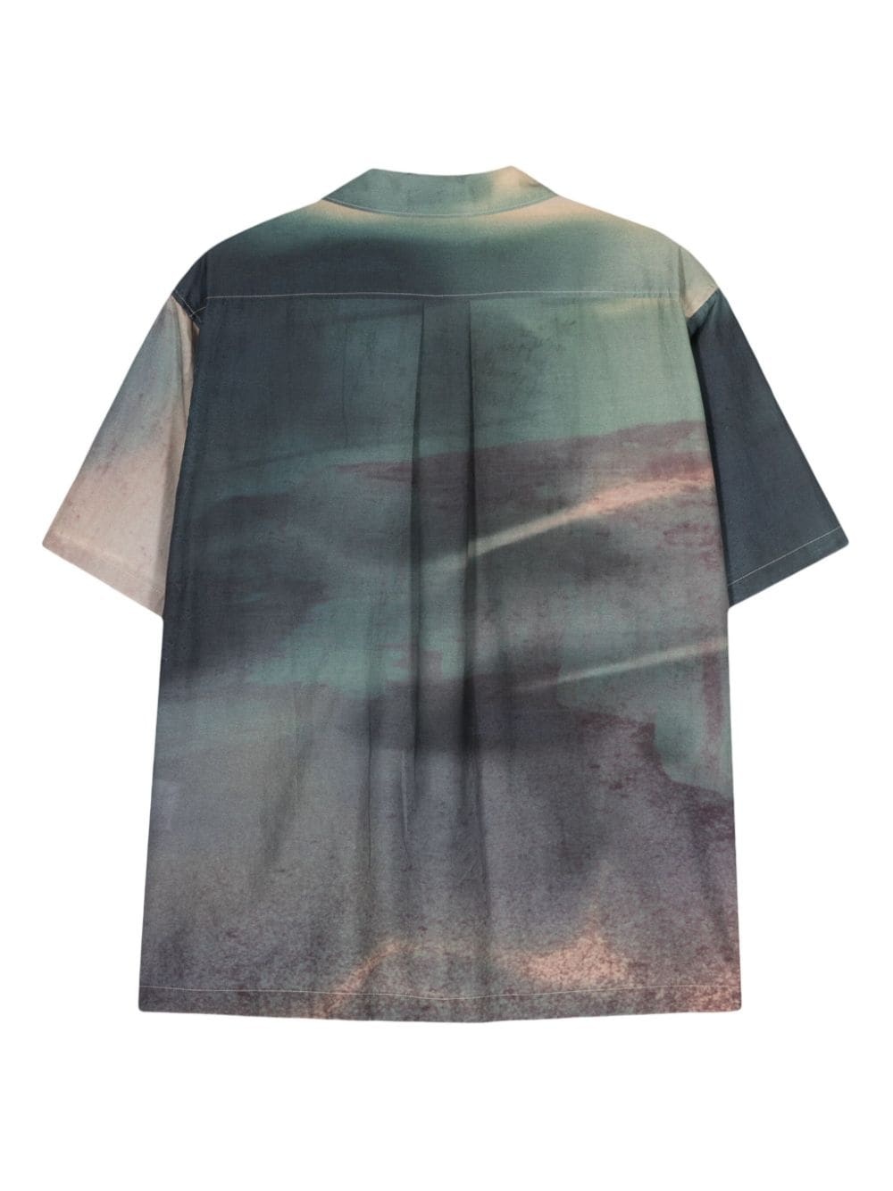 photograph-print cotton-silk blend shirt - 2