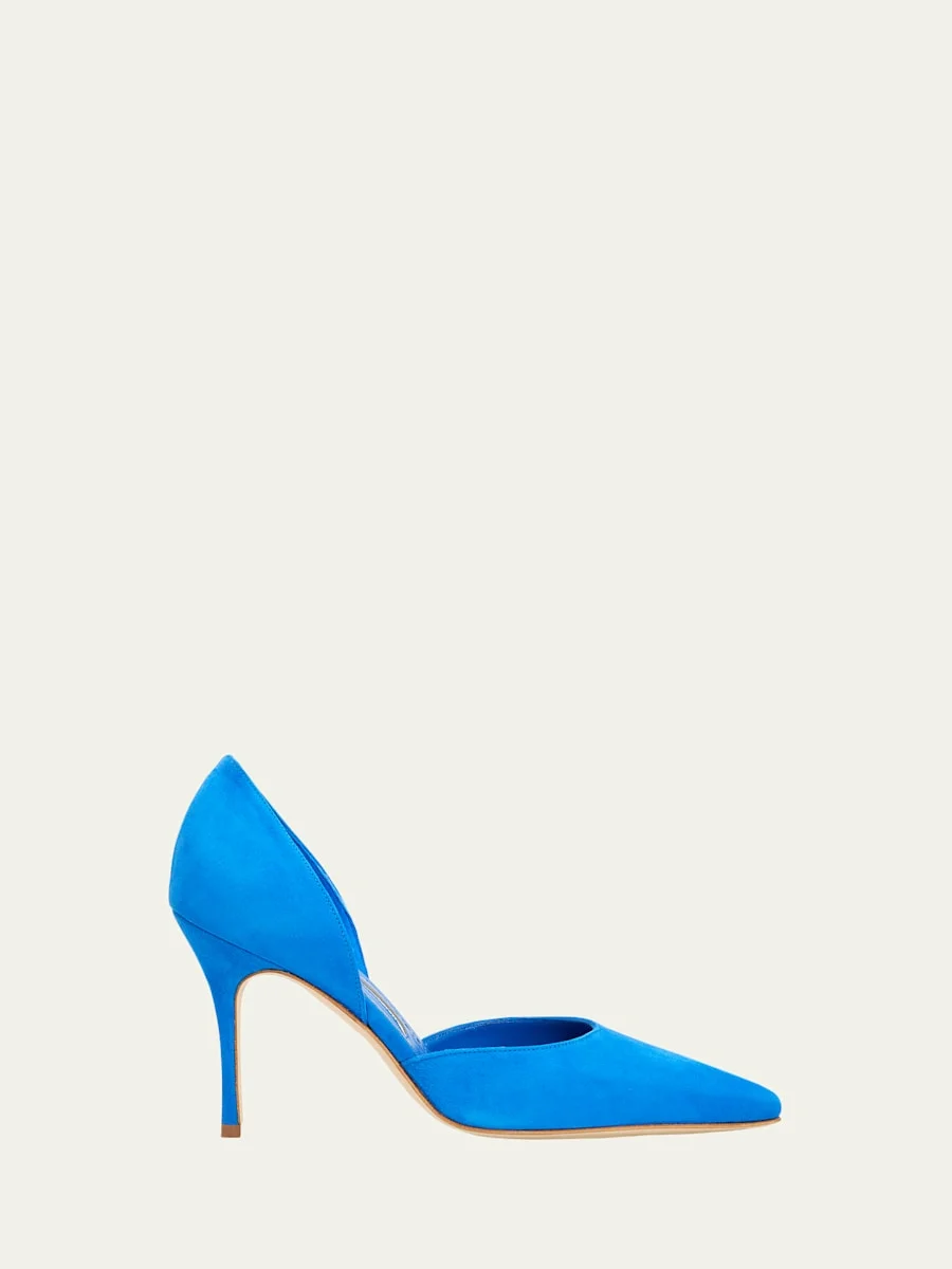 Taylerbinu Suede D'Orsay Pumps - 1