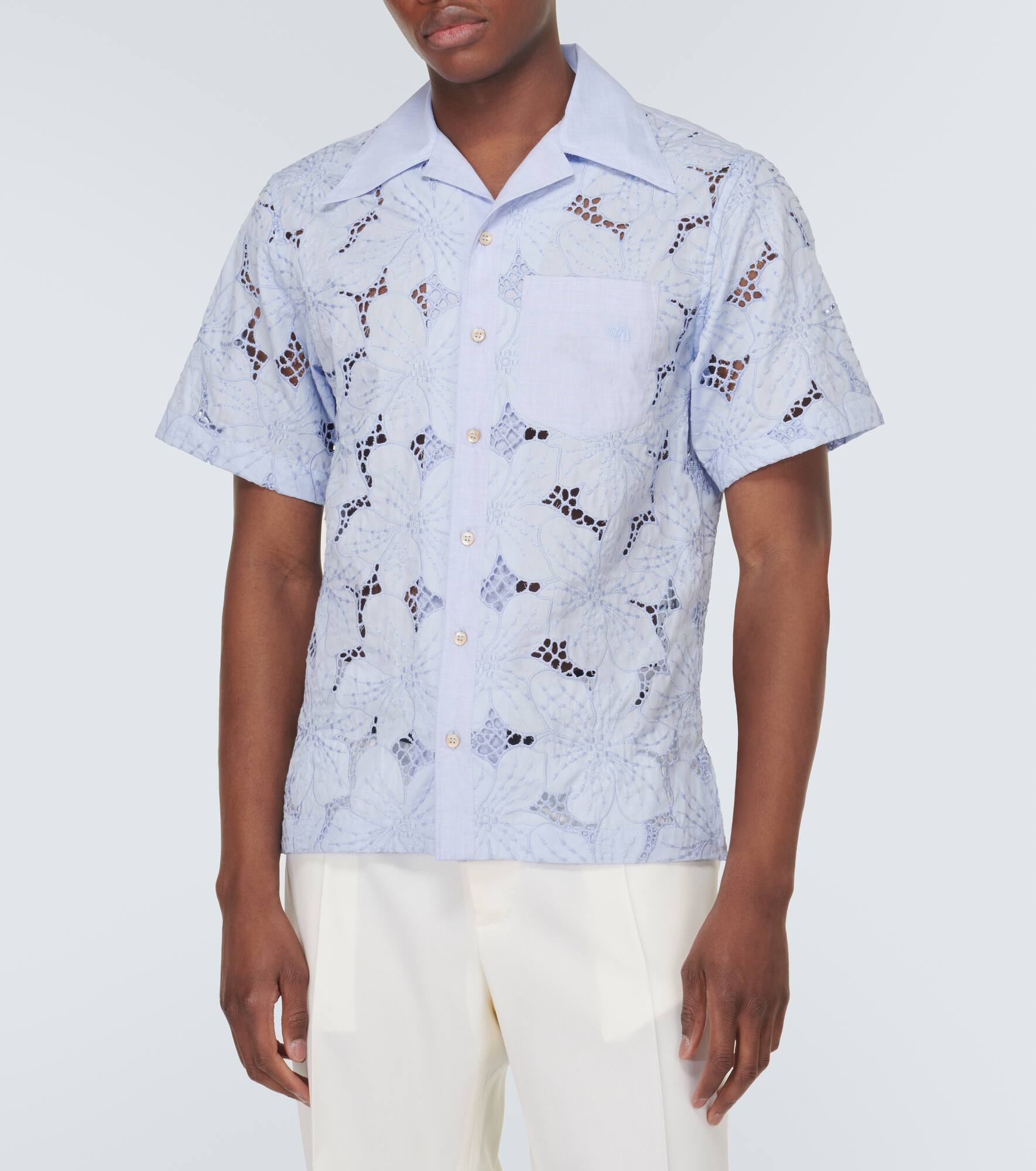 Highlife floral cotton-blend bowling shirt - 3