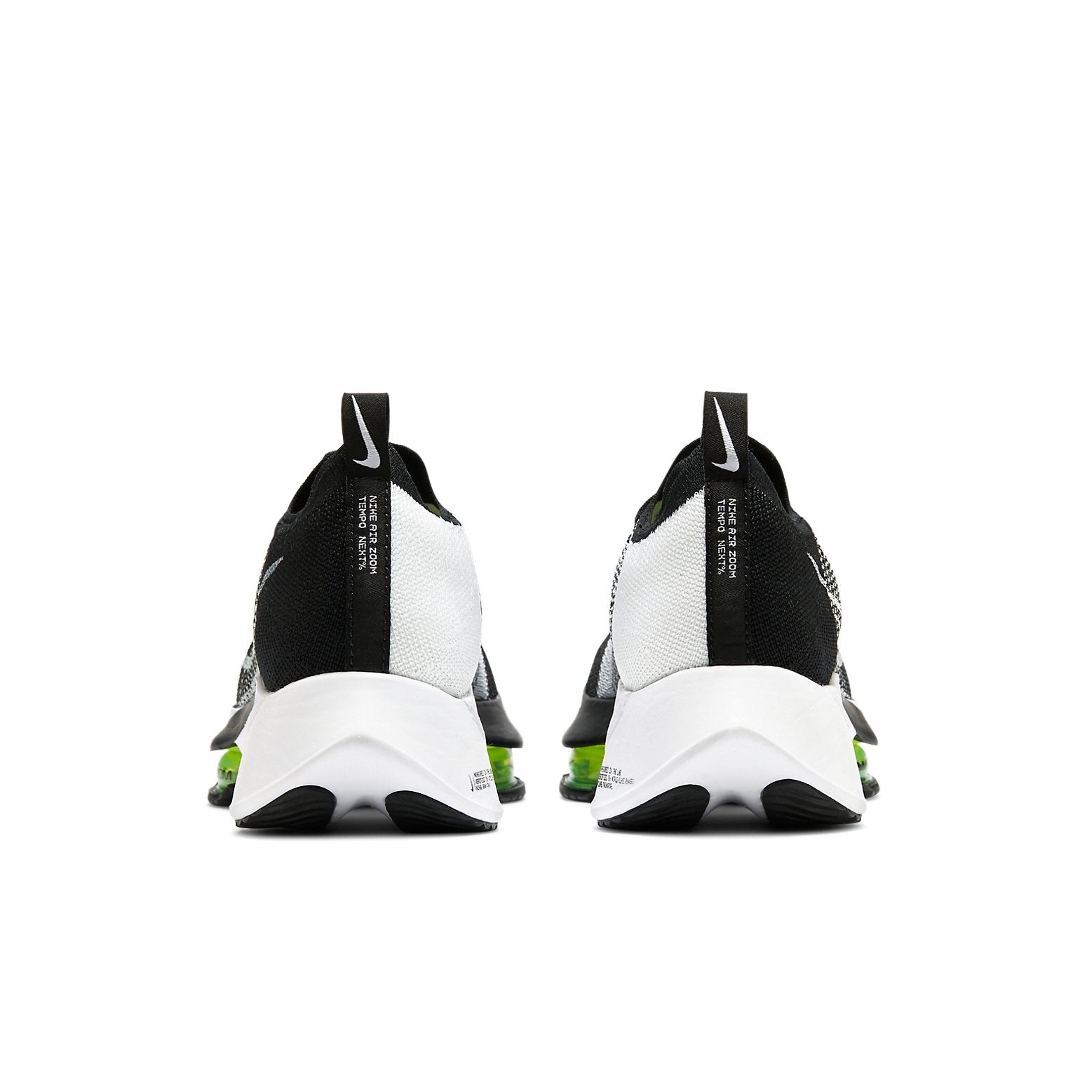 Nike Air Zoom Tempo NEXT% Flyknit 'Black White Volt' CI9923-001 - 5