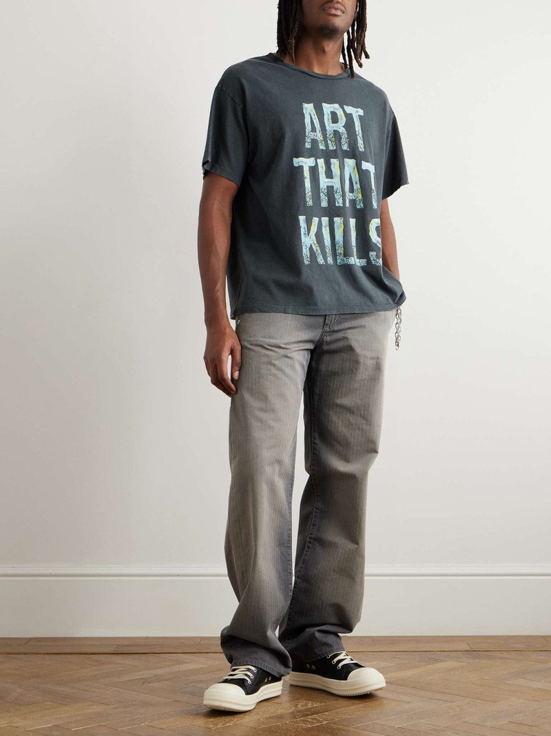GALLERY DEPT. Printed Glittered Cotton-Jersey T-Shirt outlook