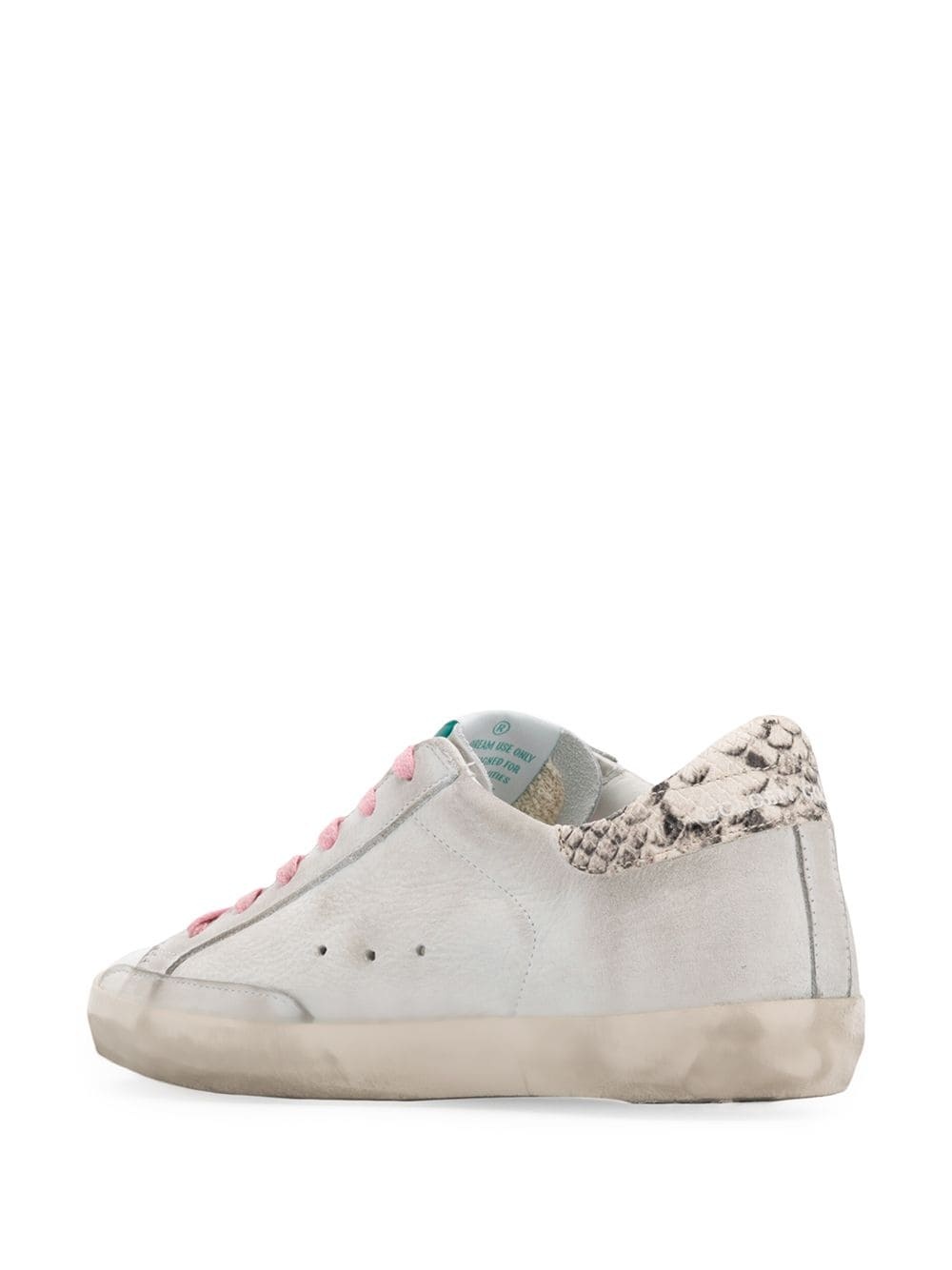 snakeskin effect Superstar sneakers - 3