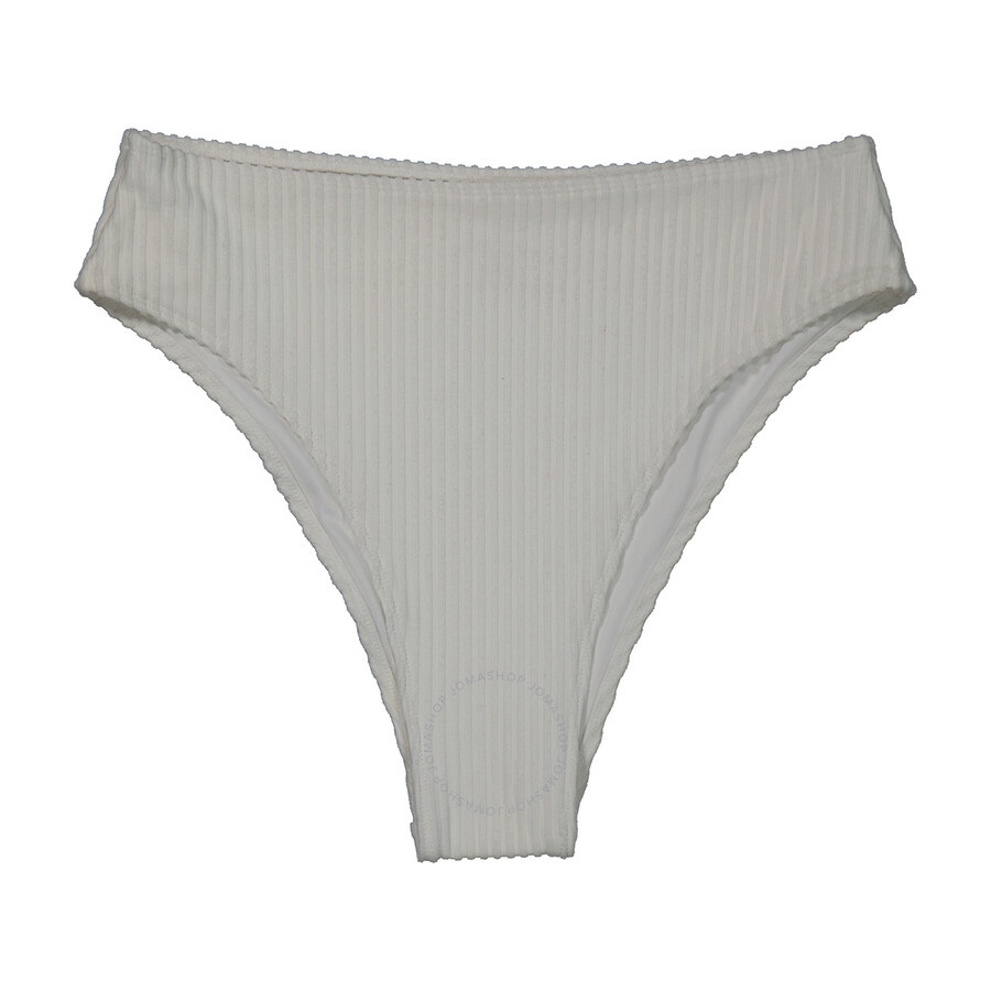 Faithfull The Brand - Faithfull The Brand Ladies Plain Off White Chania Bikini, Size Large - 4