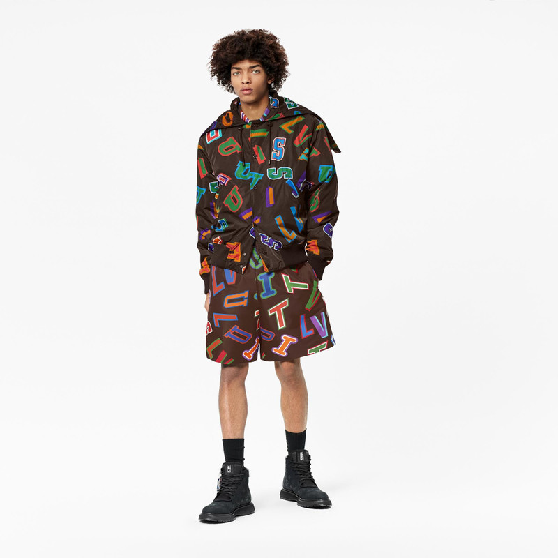 Louis Vuitton LVxNBA Letters Hooded Blouson outlook