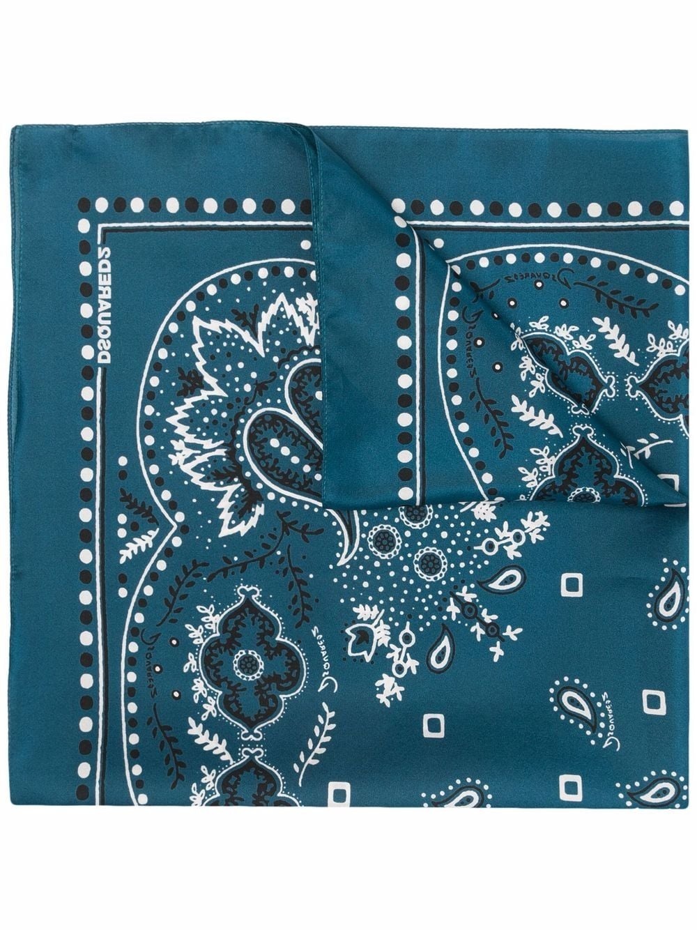 paisley-print bandana scarf - 1