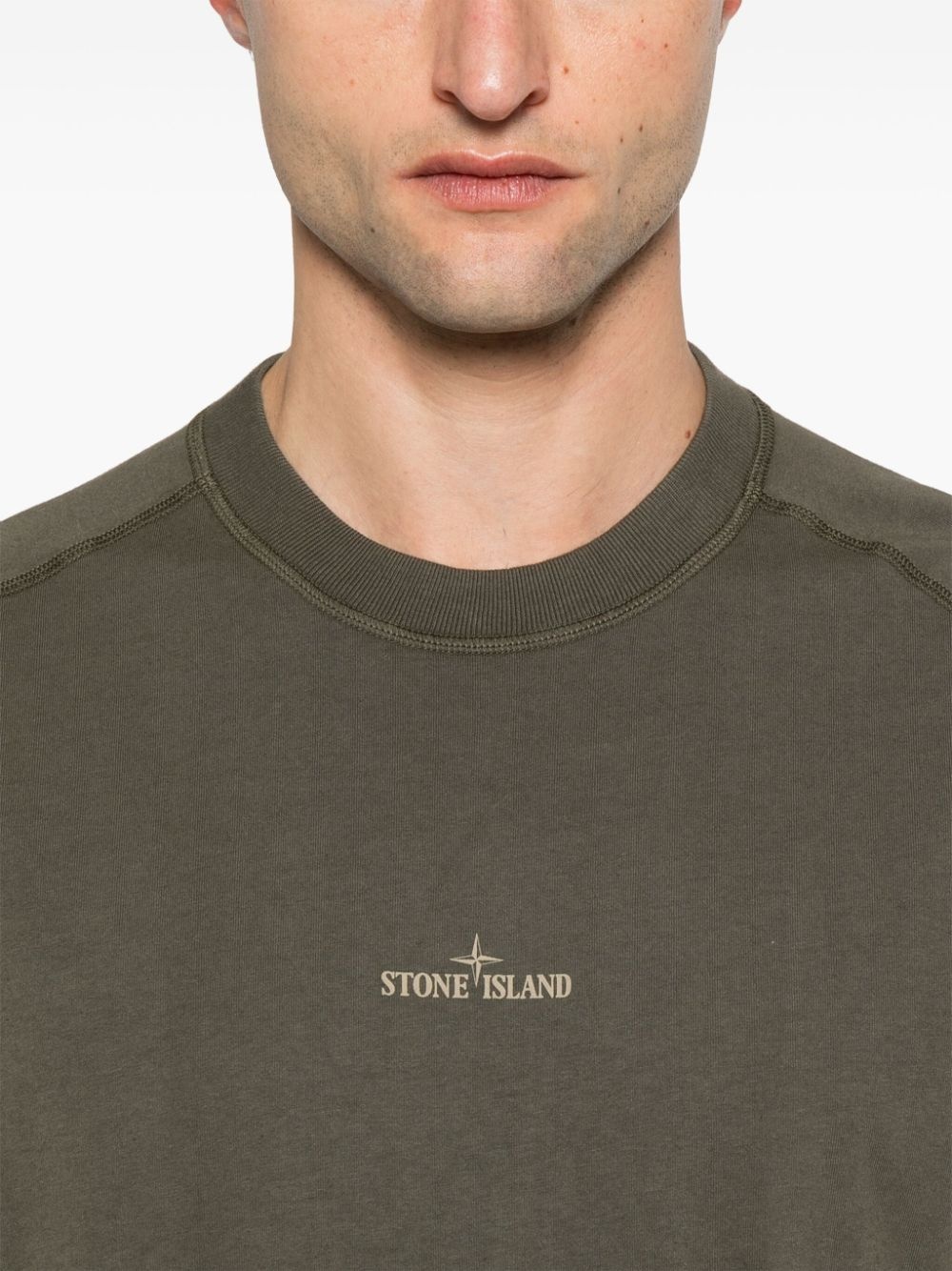 Compass-print T-shirt - 4