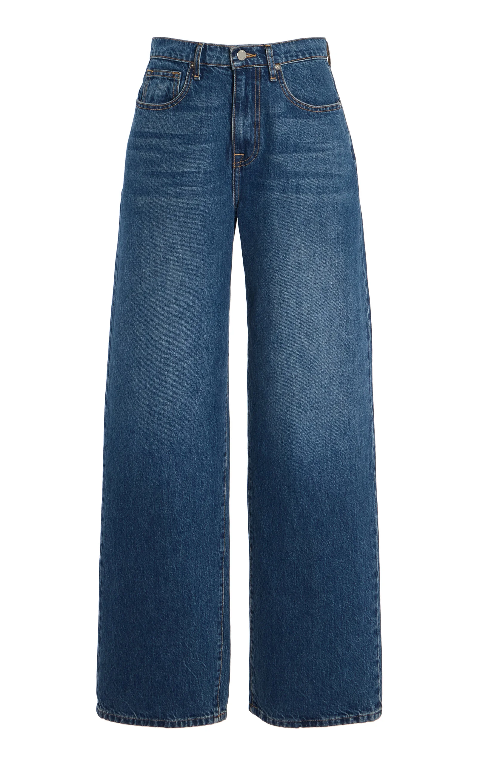 The Callan Mid-Rise Wide-Leg Jeans medium wash - 1