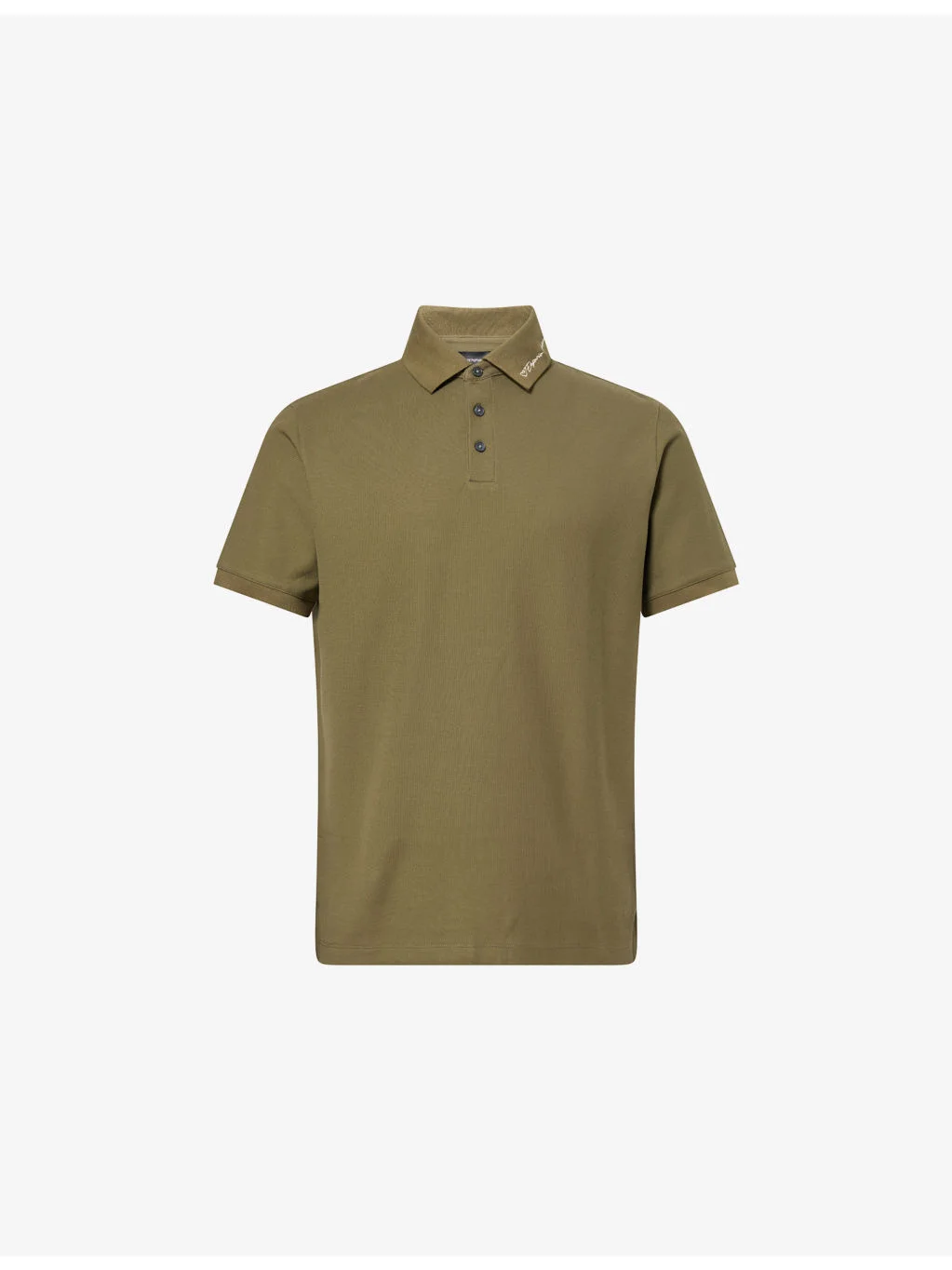 Logo-Collar Short-Sleeve Cotton Polo - 1