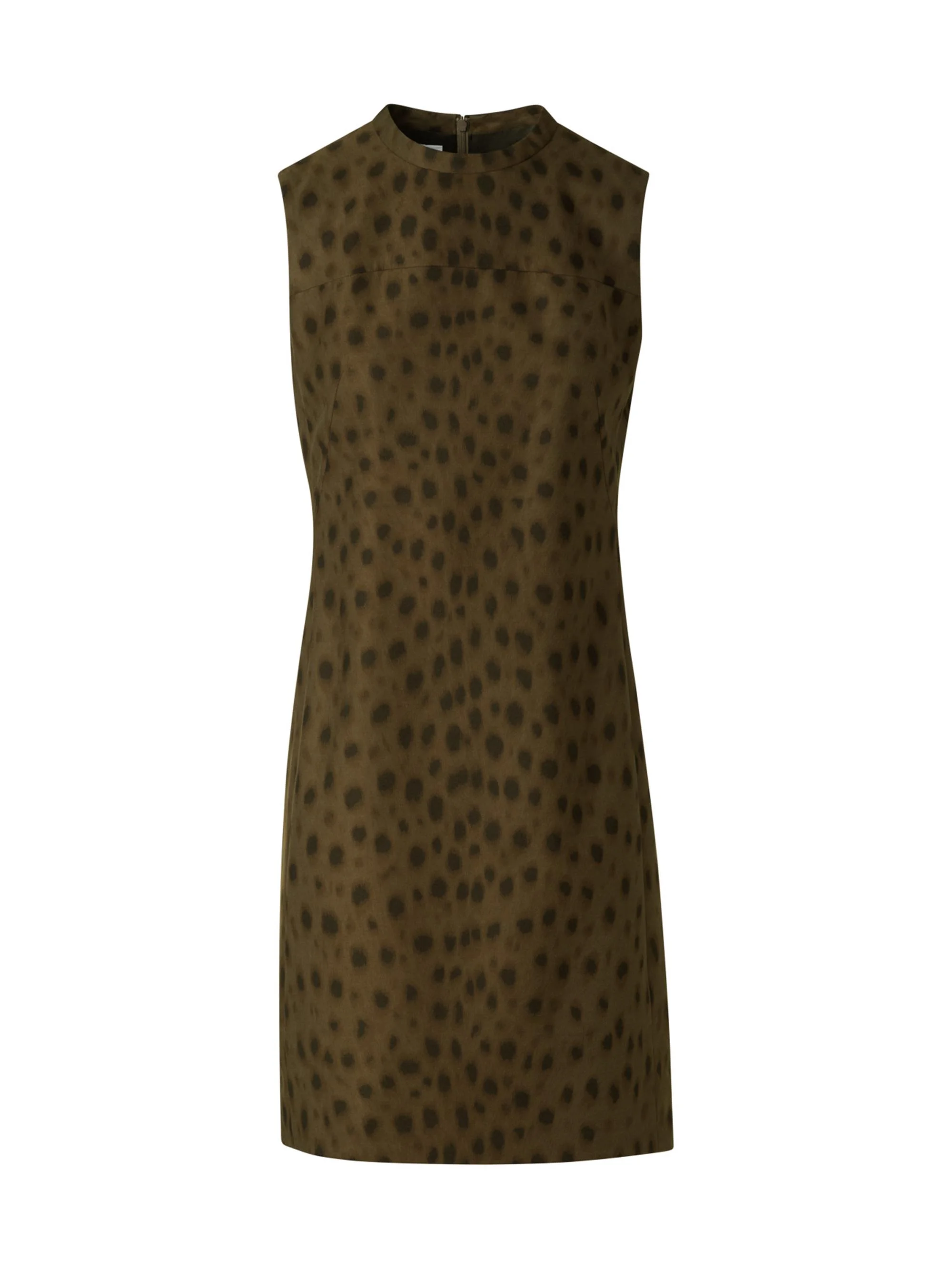 Women's François Hardy Dotted Gabardine Minidress - Hazel Bark - 1