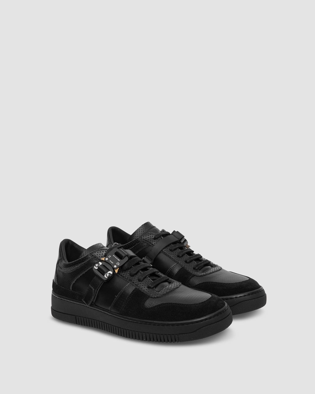 LEATHER BUCKLE LOW TRAINER - 2