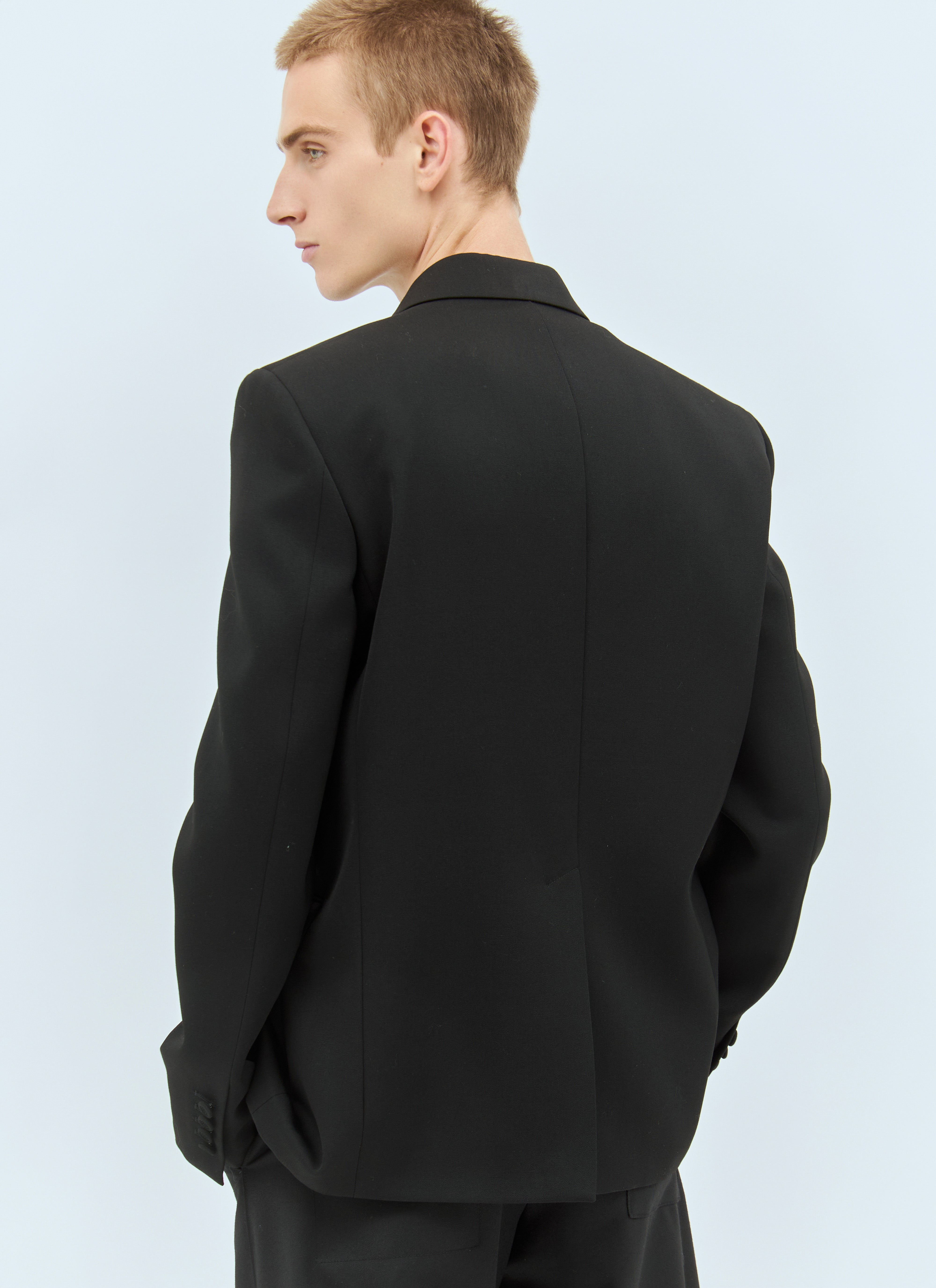 Gucci Men Double-Breasted Wool Blazer - 5