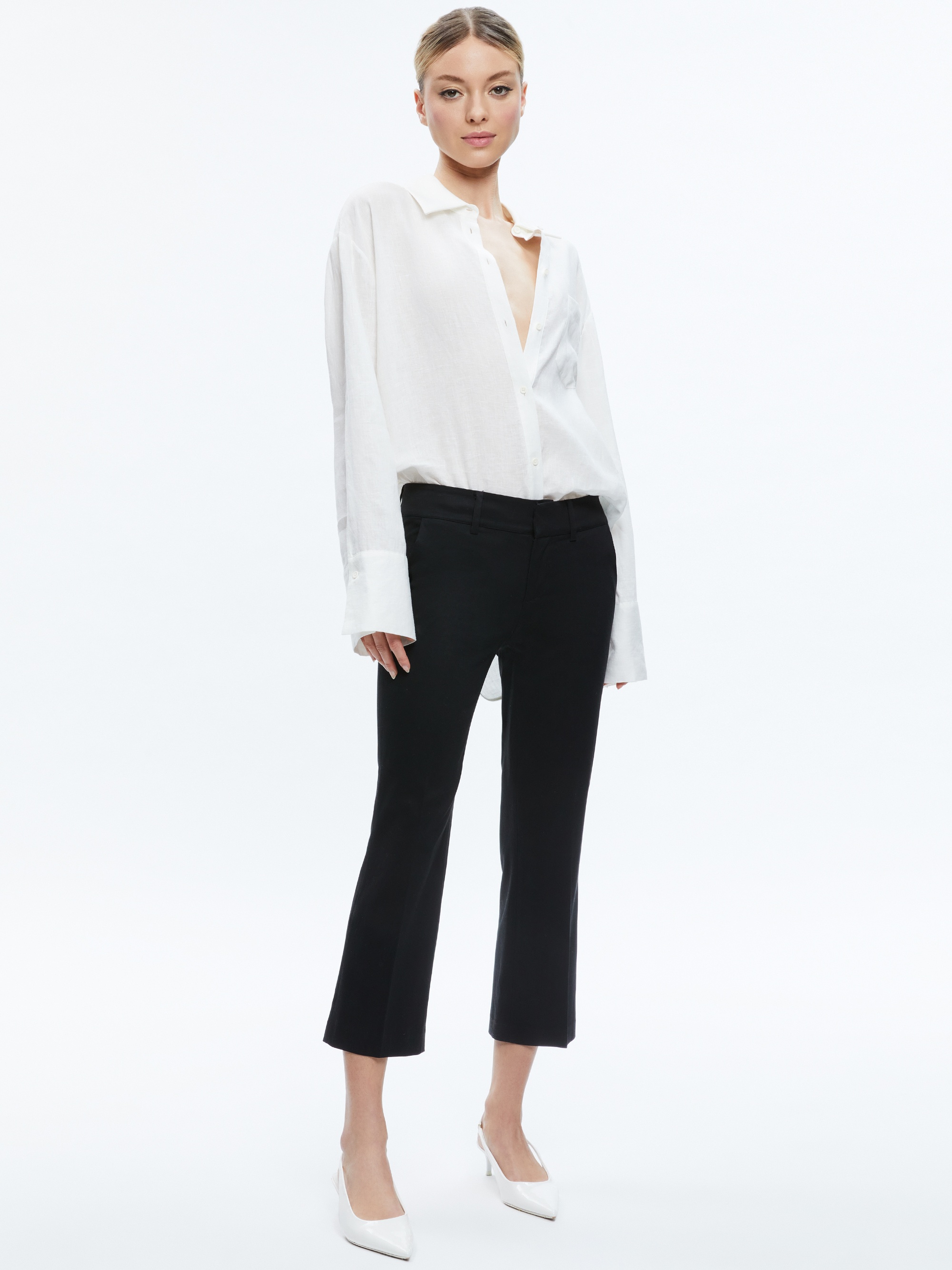 JANIS LOW RISE CROPPED FLARE PANT - 6