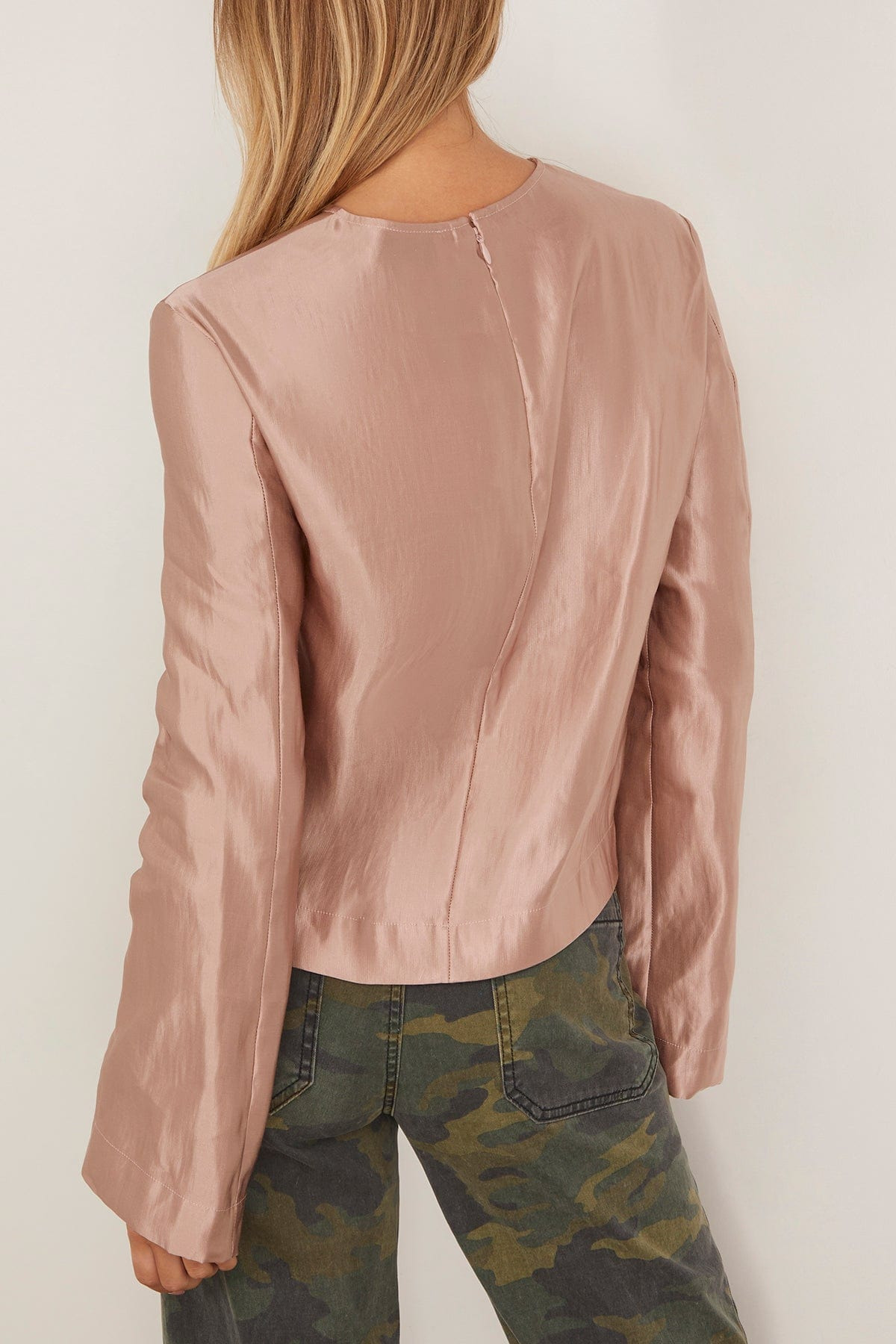 Round Neck Blouse in Petal Rose - 6