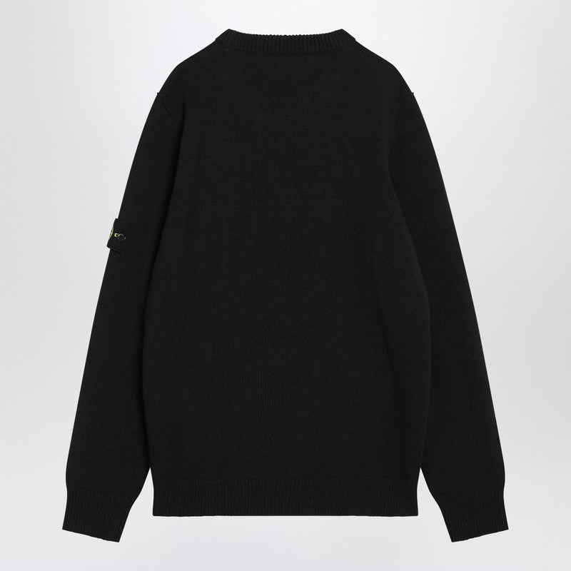 Stone Island Black Wool Blend Sweater Men - 2