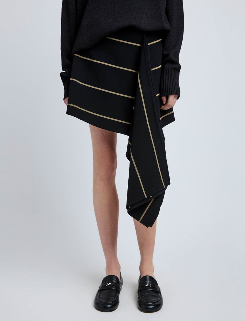 Rae Skirt in Stripe Bi-Stretch Viscose 5