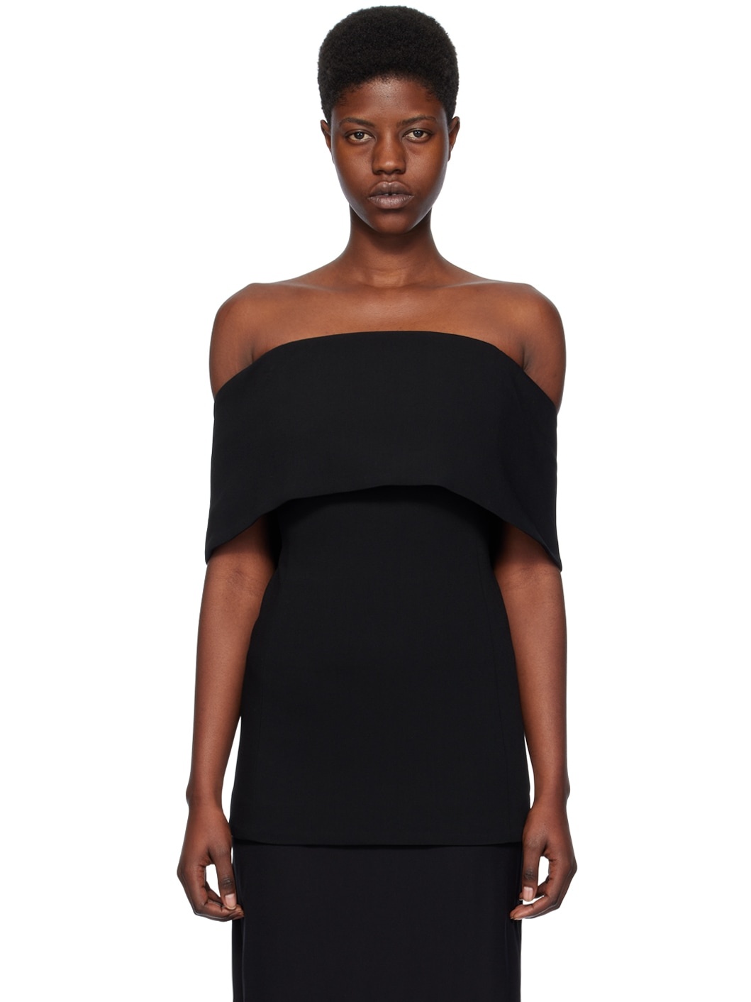 Black Off-The-Shoulder Top - 1