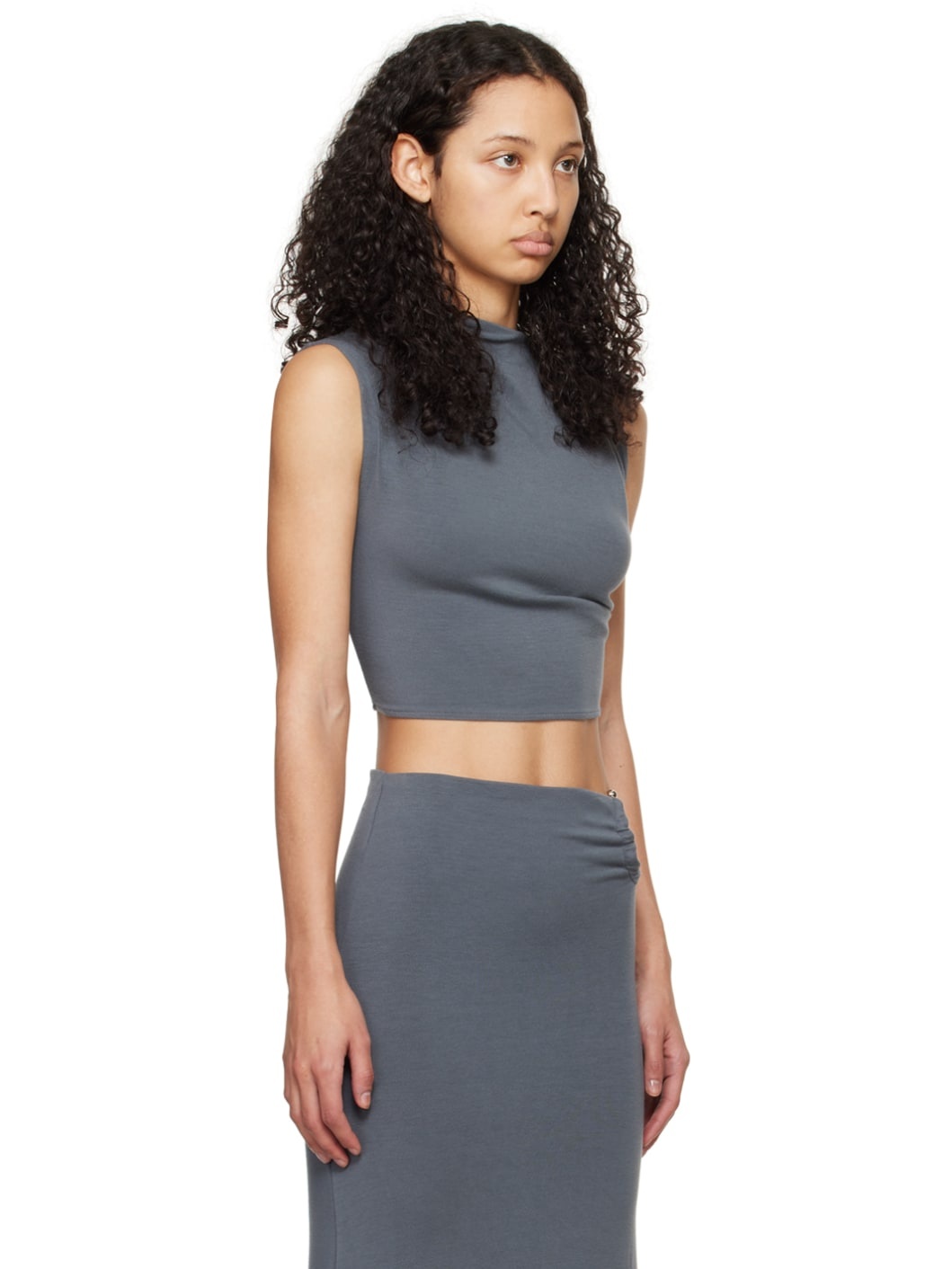 Gray Asymmetric T-Shirt - 2