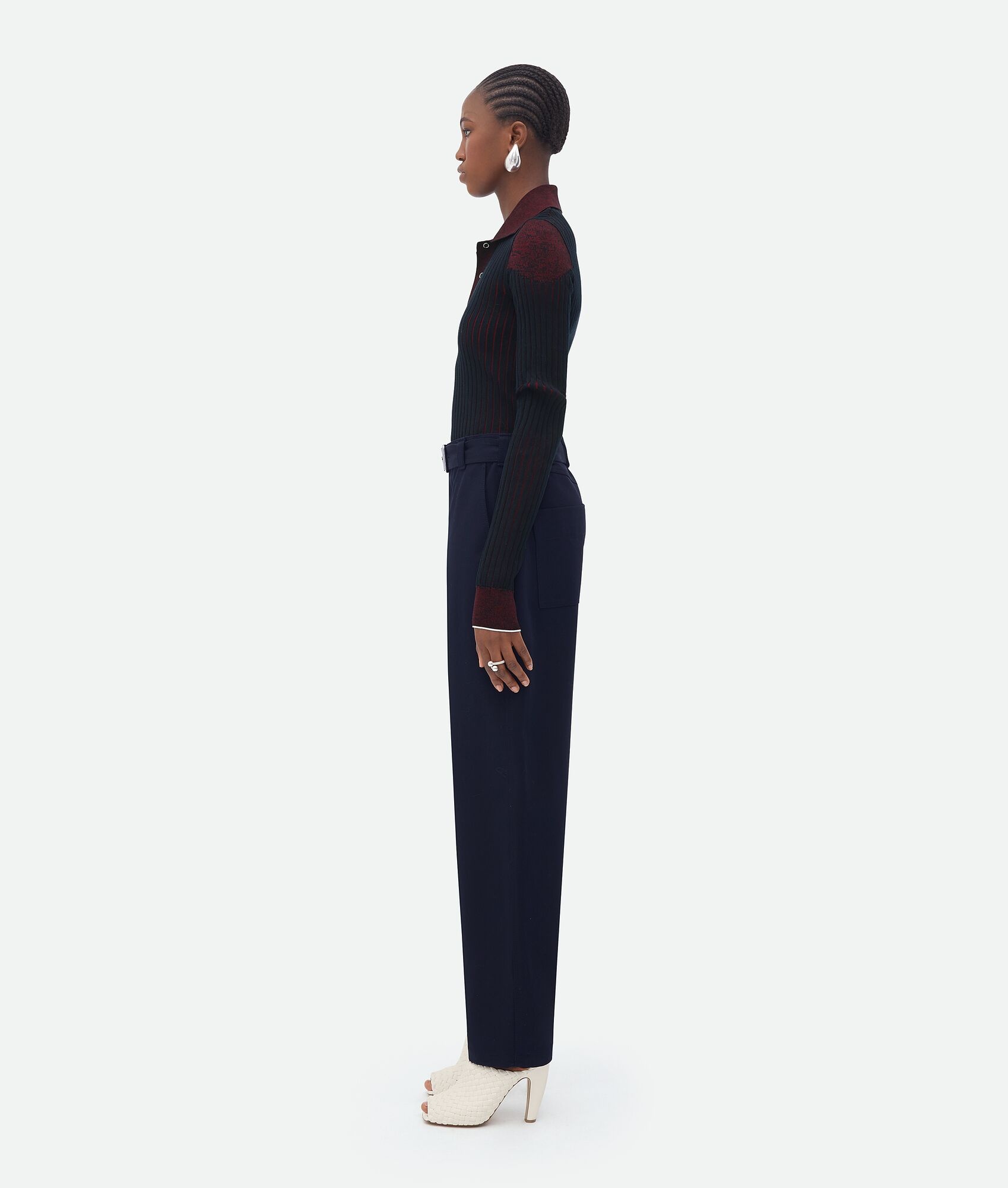 Belted Cotton Canvas Pants - 2