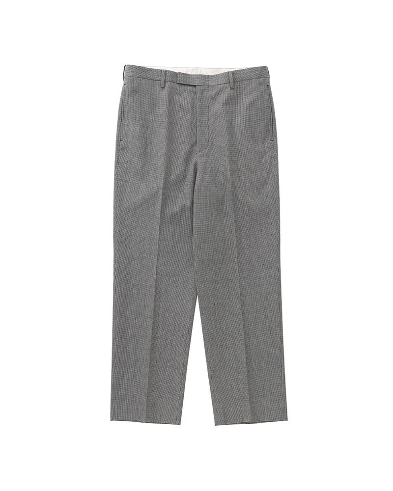 WIDE SLACKS SANTOME BLACK CHECK - 1