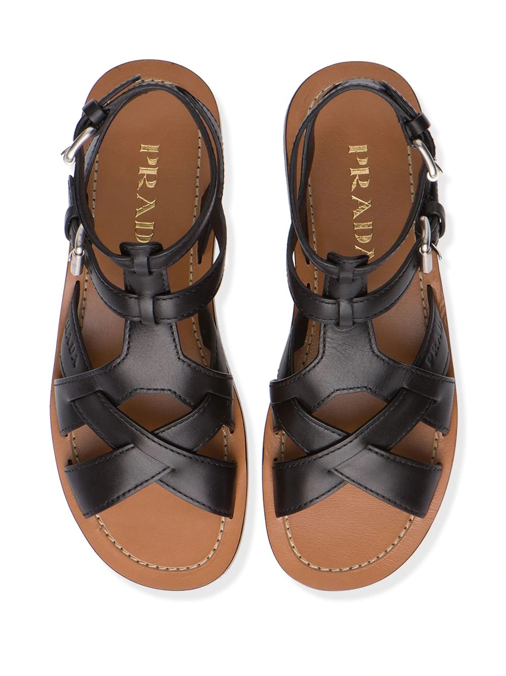 flat leather sandals - 4