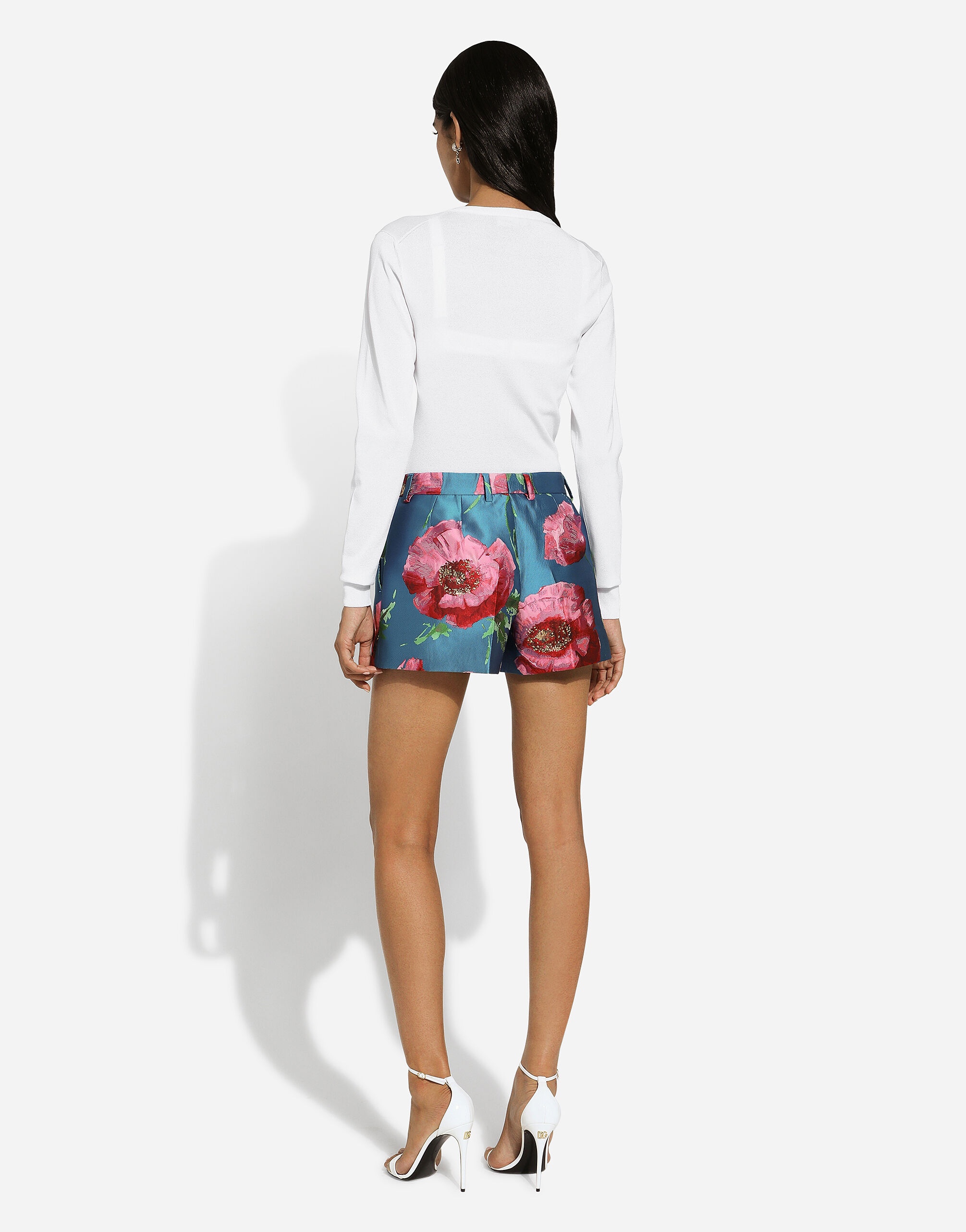 Silk round-neck cardigan - 3