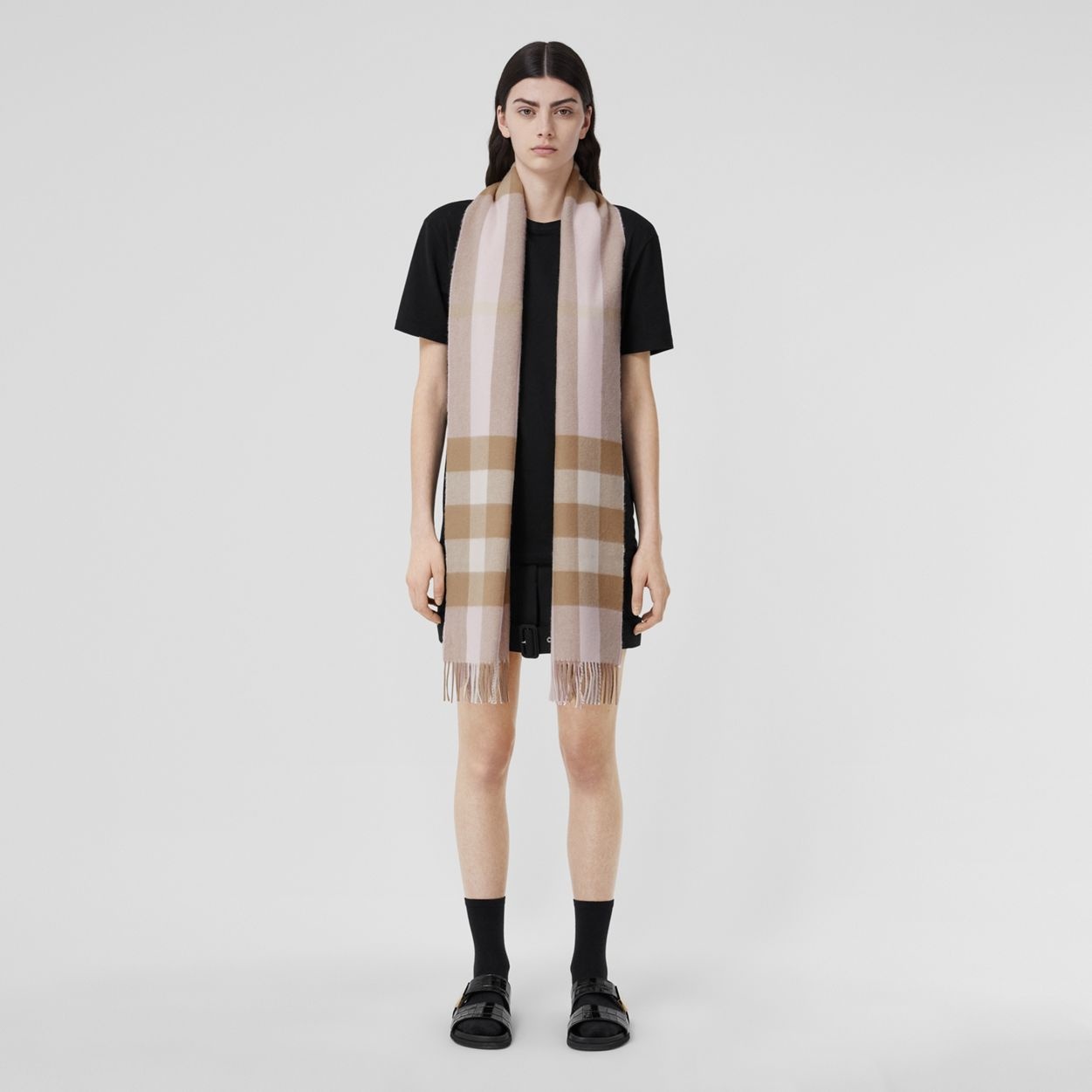Check Cashmere Scarf - 7