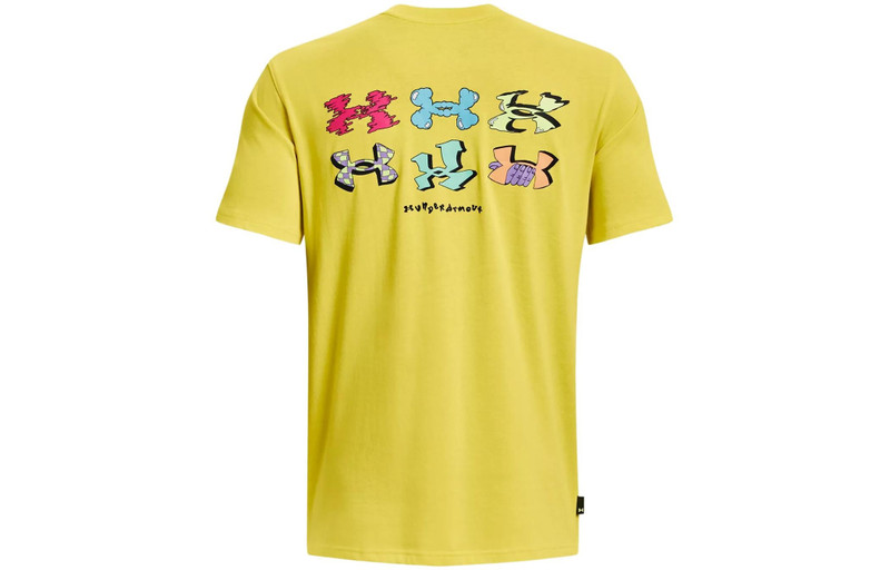 Under Armour Under Armour Checkered Heavyweight T-shirt 'Yellow' 1376837-799 outlook