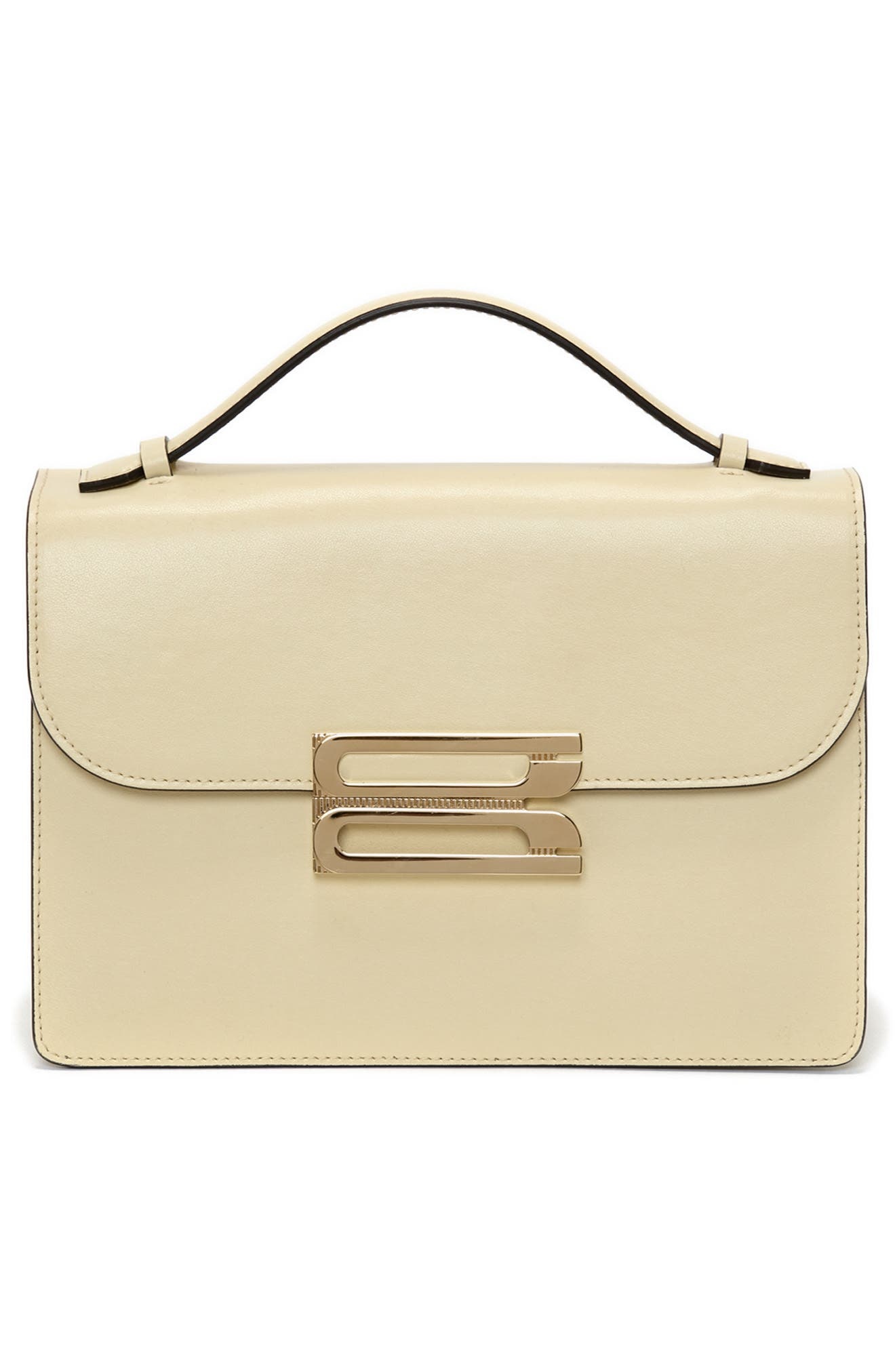 Victoria Beckham Dorian Grained Leather Shoulder Bag in Ivory at Nordstrom - 3