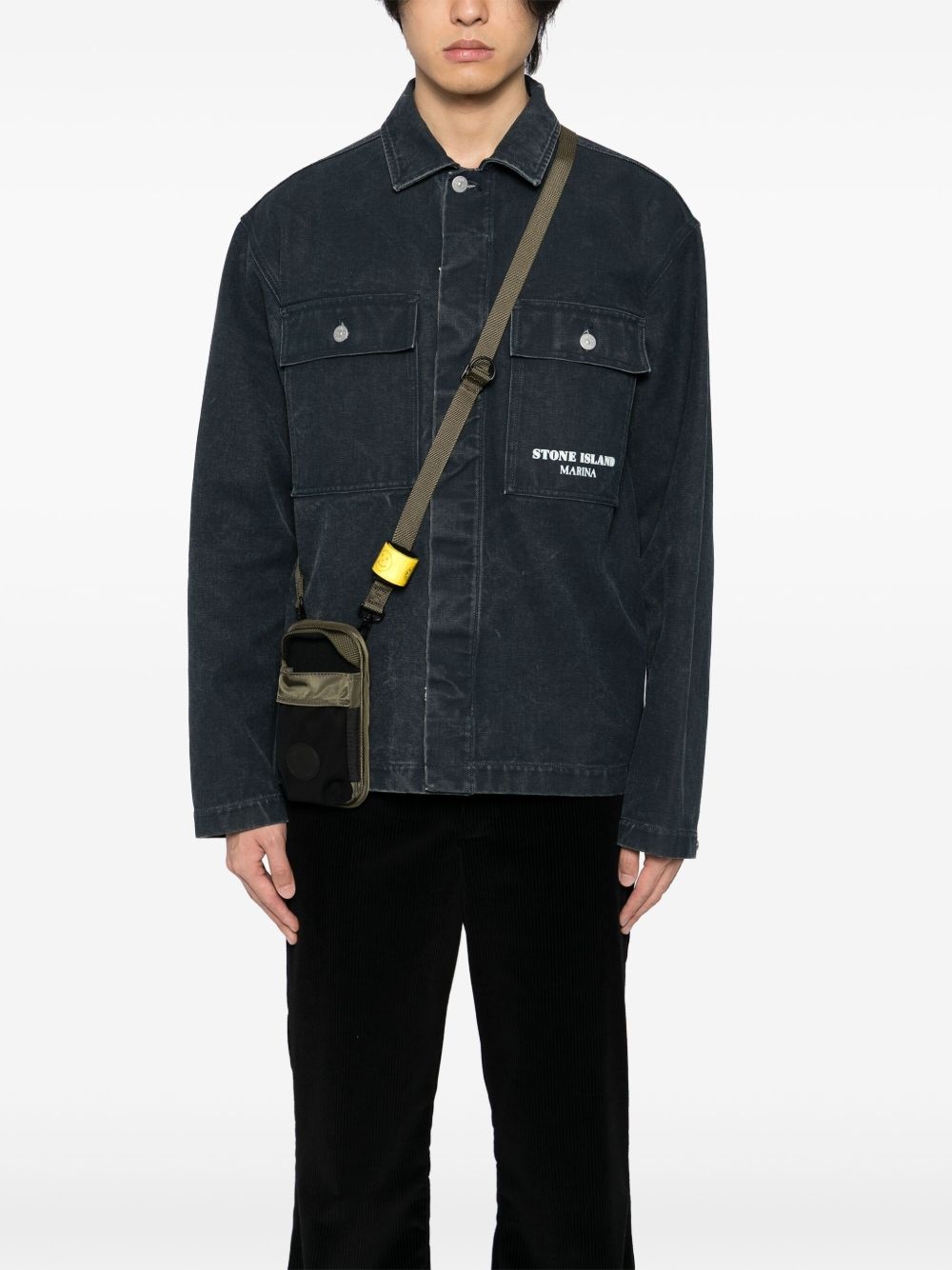 LOGO-PATCH MESSENGER BAG - 5