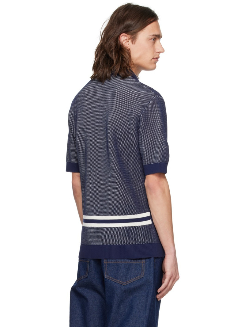 Navy Sheer Polo 3