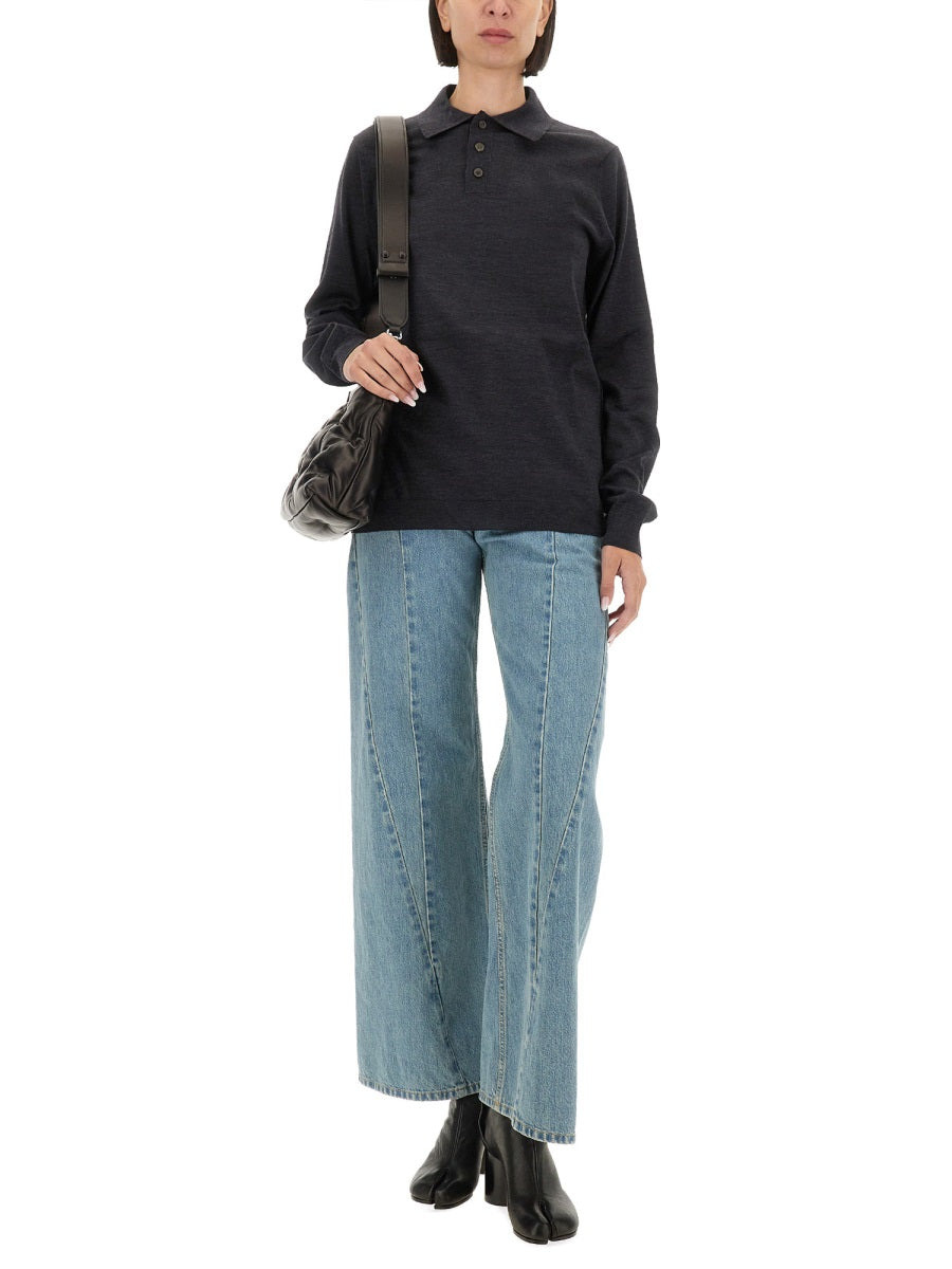 Maison Margiela Women Wool Polo. - 2